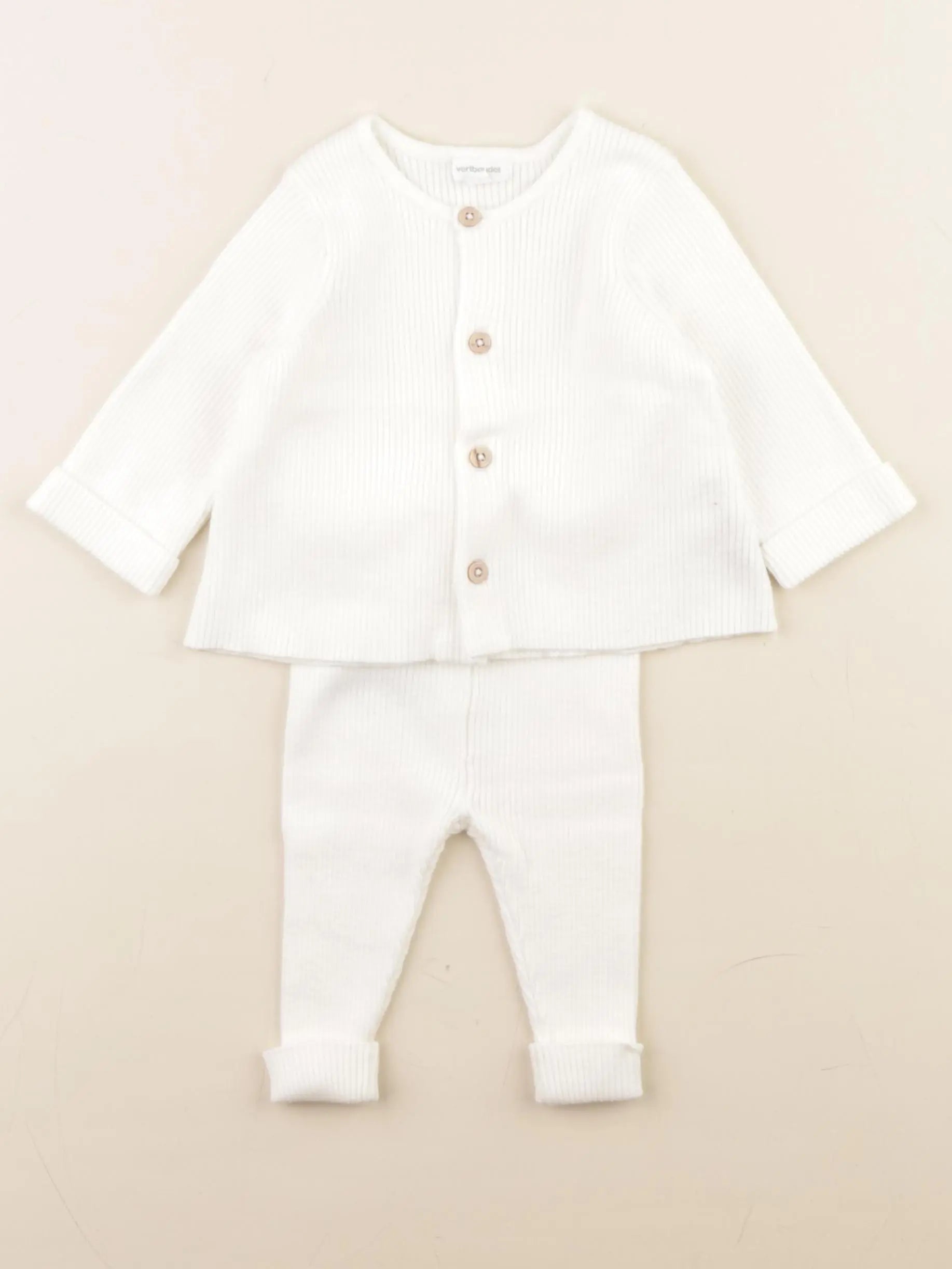Vertbaudet - ensemble blanc - 3 mois