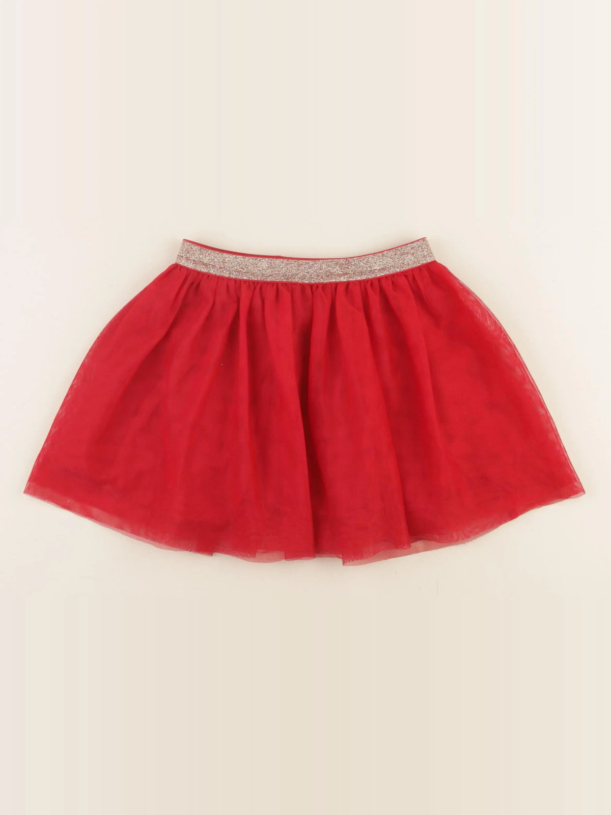 Okaidi - jupe rouge, or - 5 ans