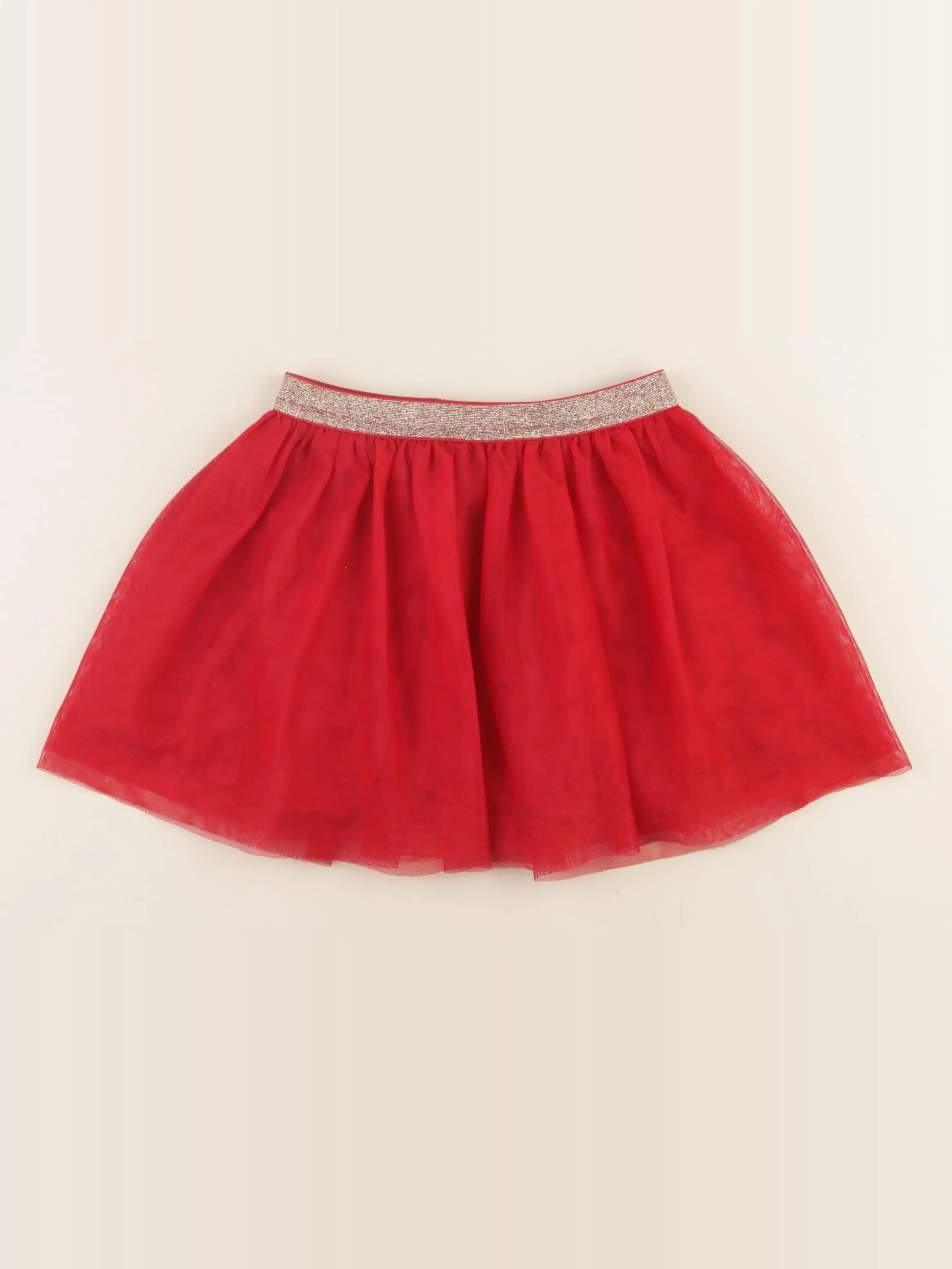 Okaidi - jupe rouge, or - 5 ans