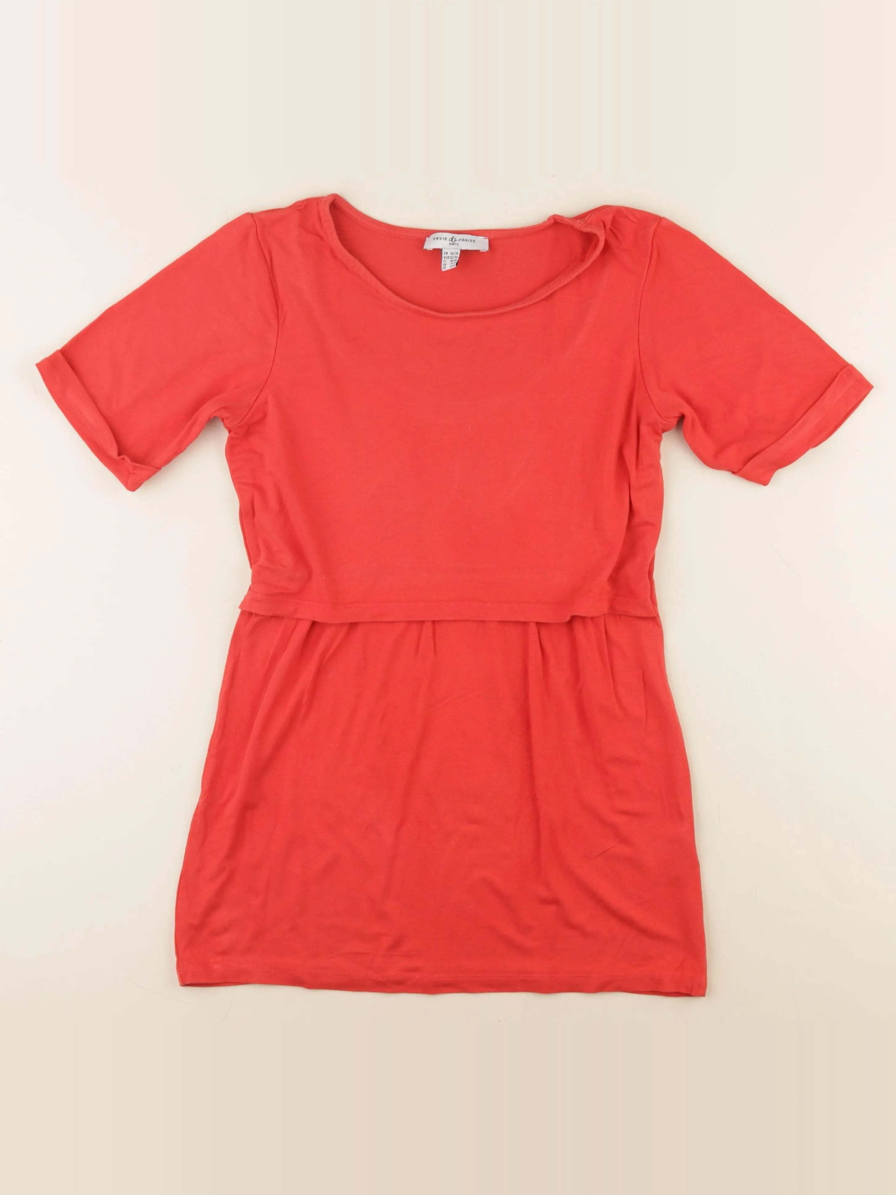 Envie de fraise - tee-shirt grossesse, allaitement rouge - 34 à 36