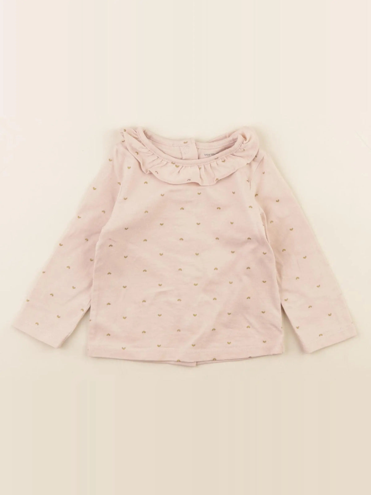 Vertbaudet - tee-shirt rose - 9 mois