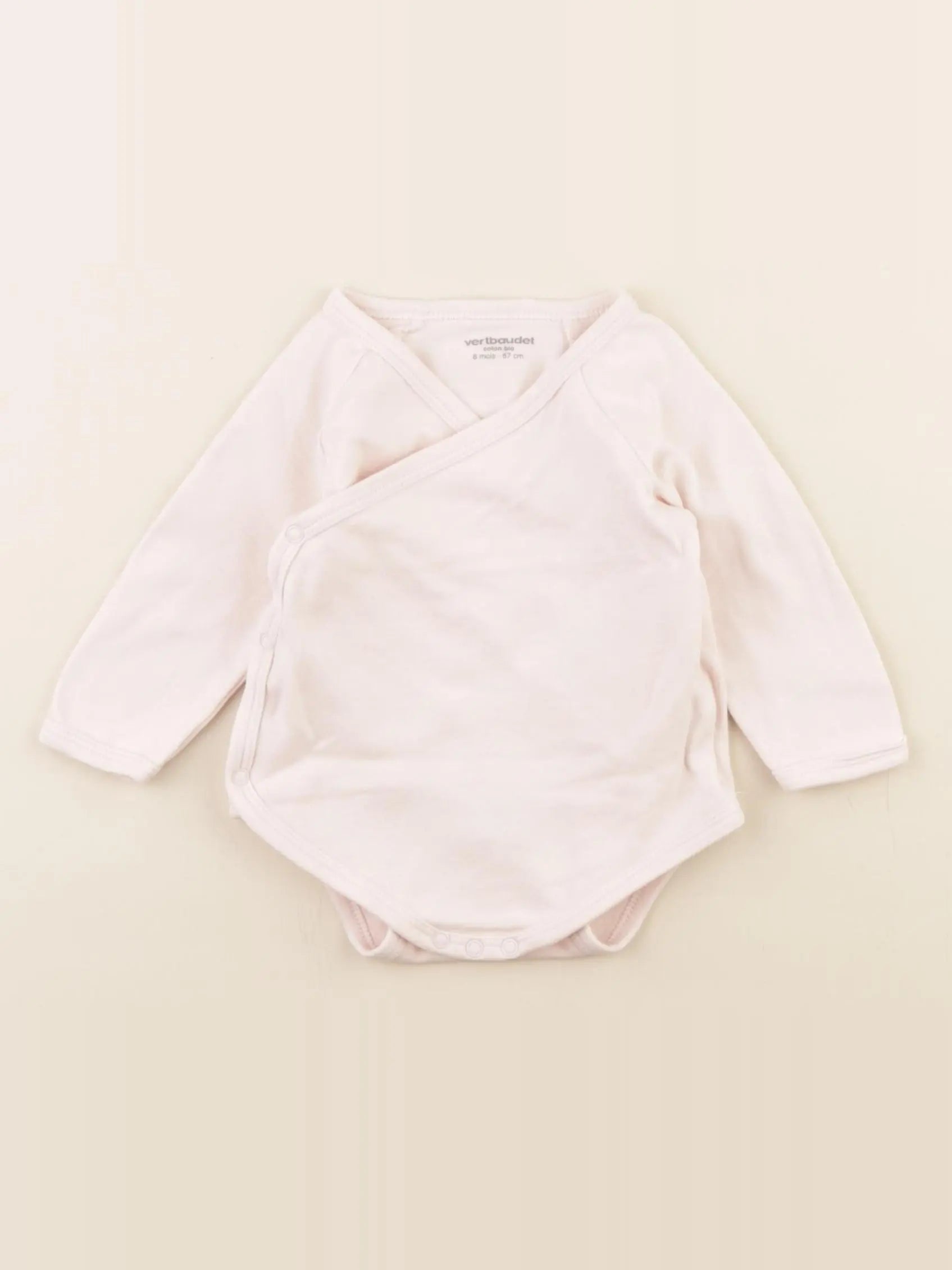 Vertbaudet - body rose - 6 mois