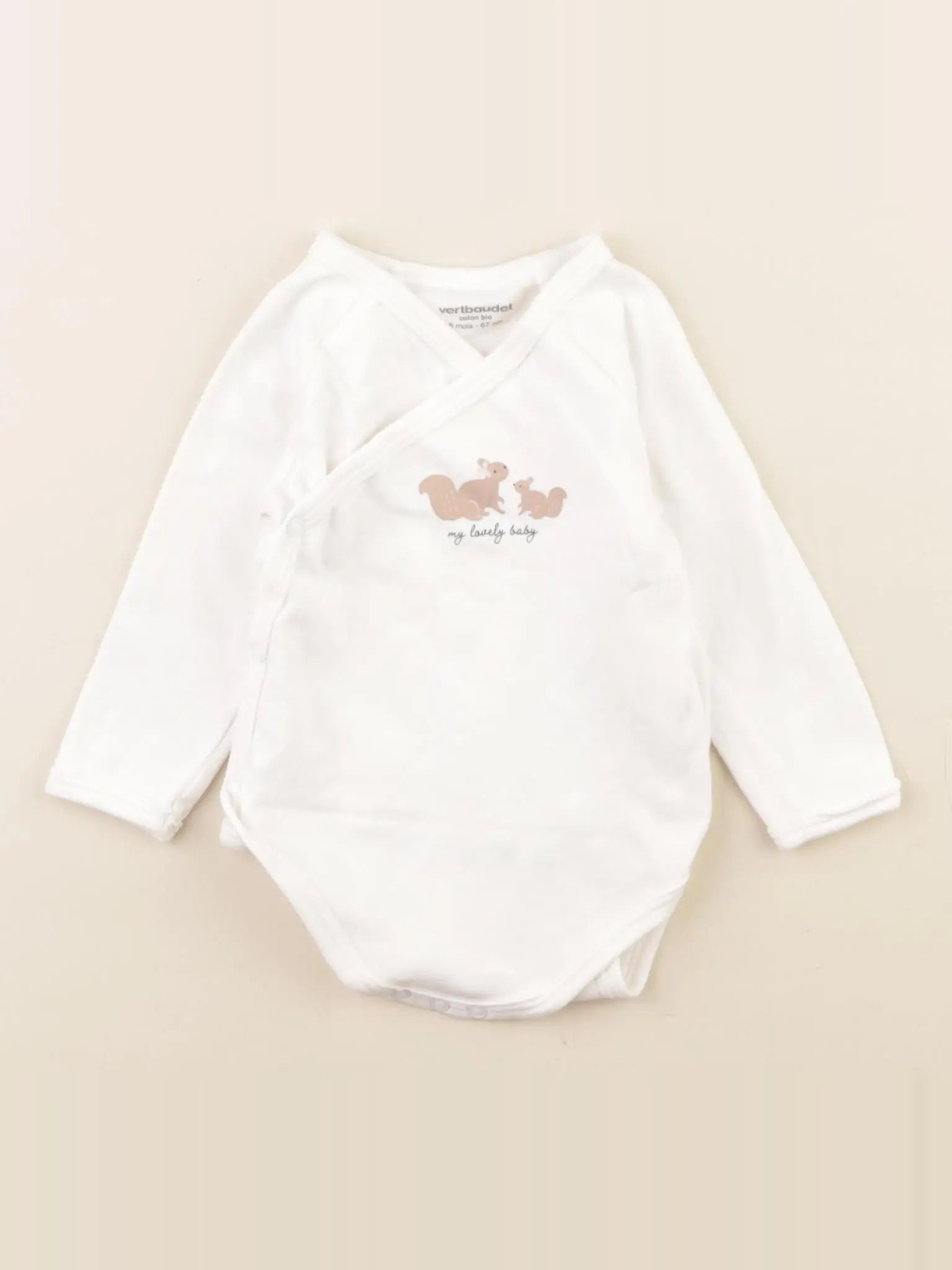 Vertbaudet - body blanc - 6 mois