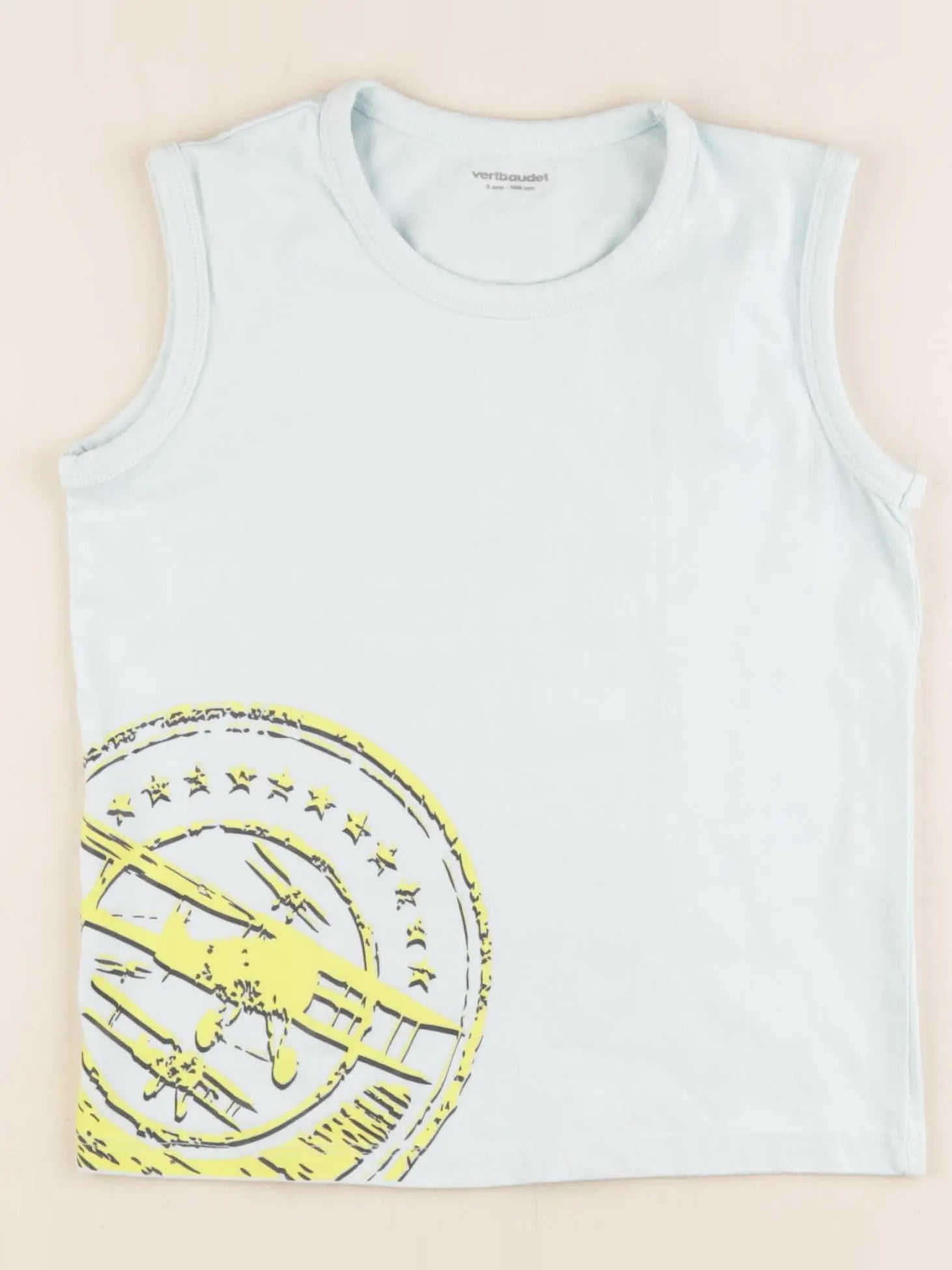 Vertbaudet - débardeur bleu - 5 ans