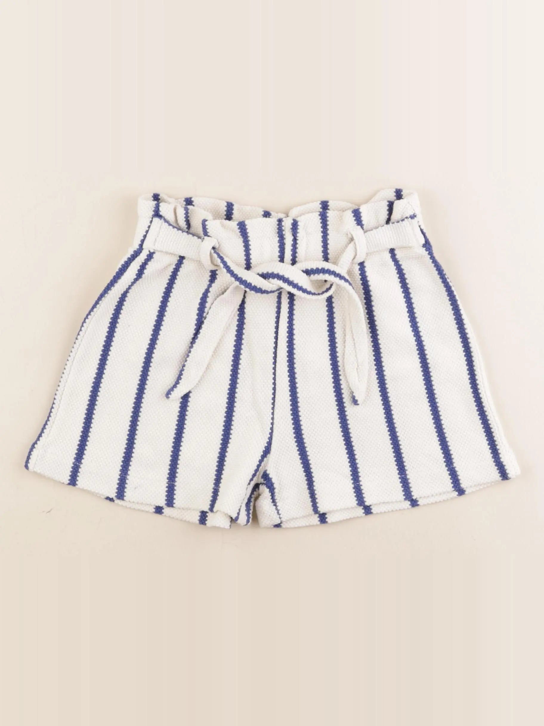 Zara - short blanc, bleu - 9 ans