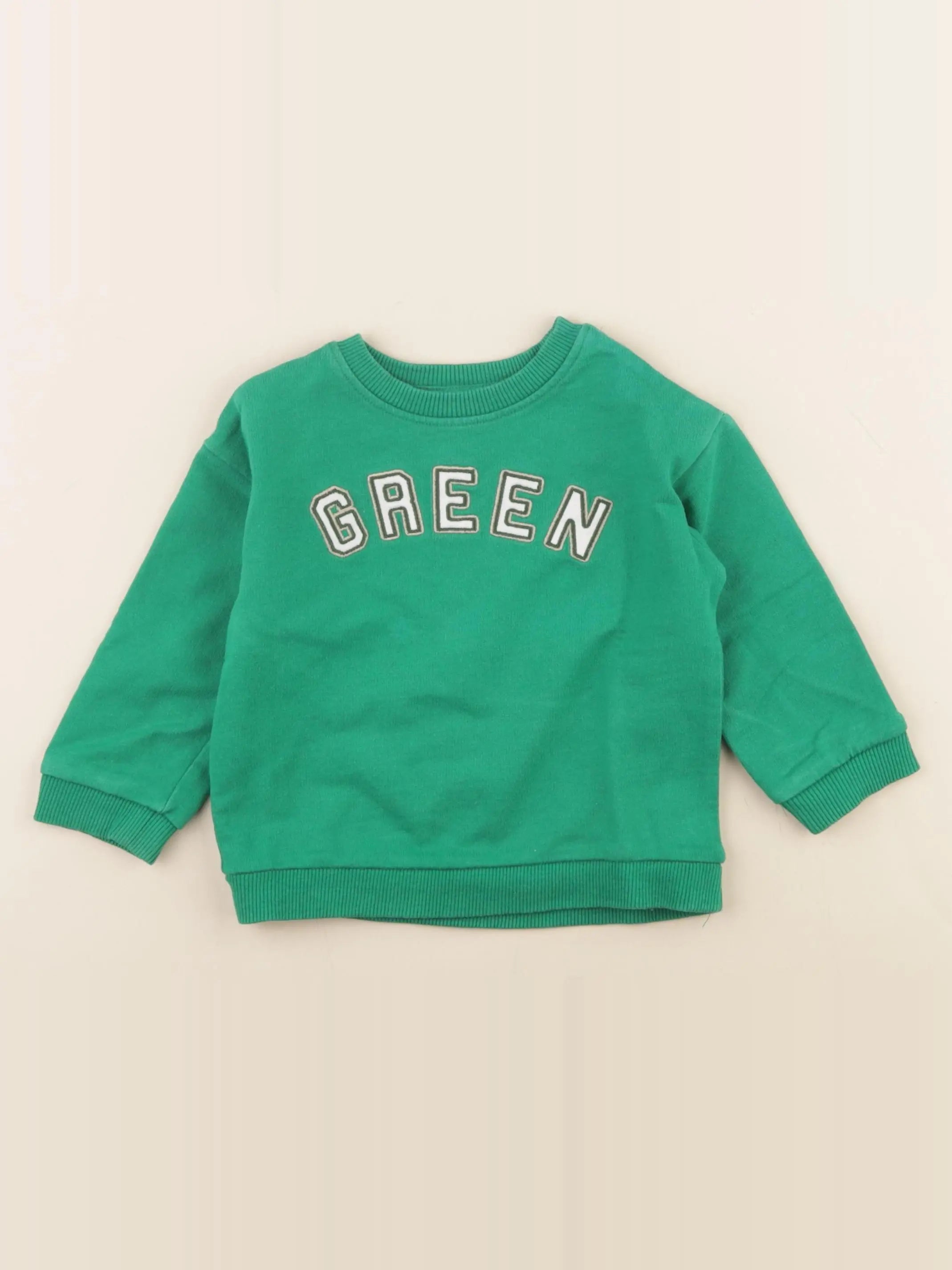 Mango - sweat vert - 12/18 mois