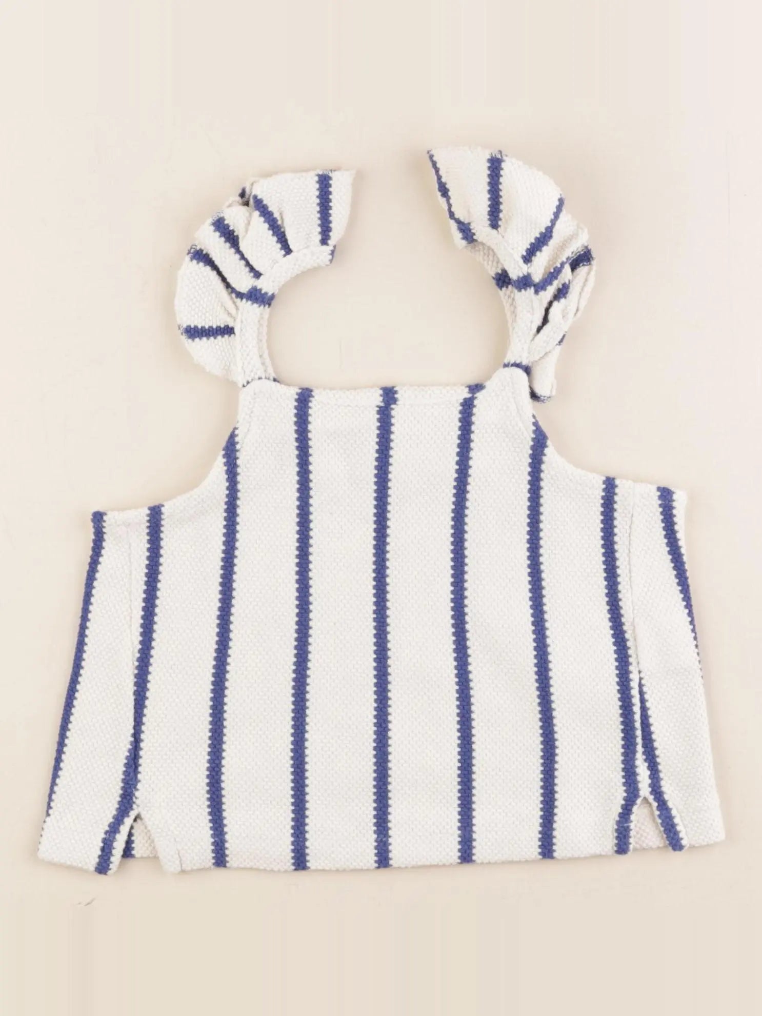 Zara - débardeur court beige, bleu - 9 ans