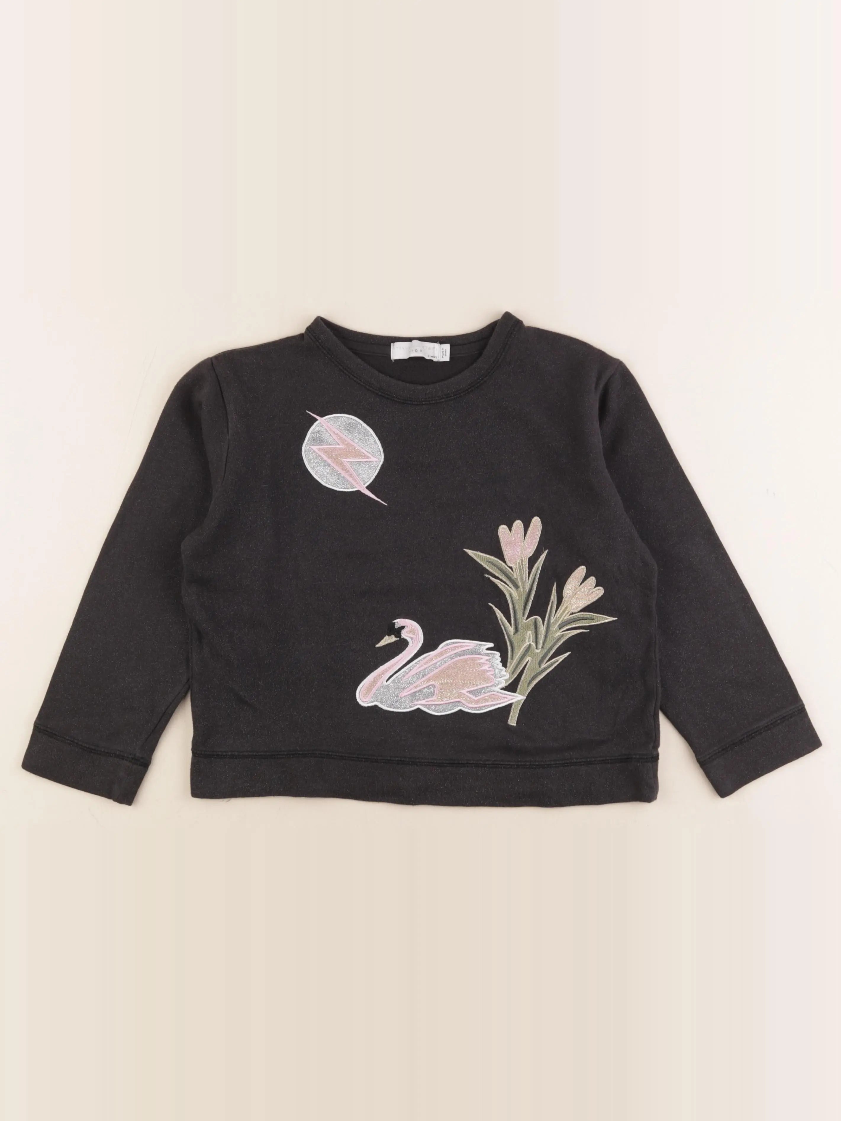 Stella McCartney Kids - sweat argent, noir - 8 ans