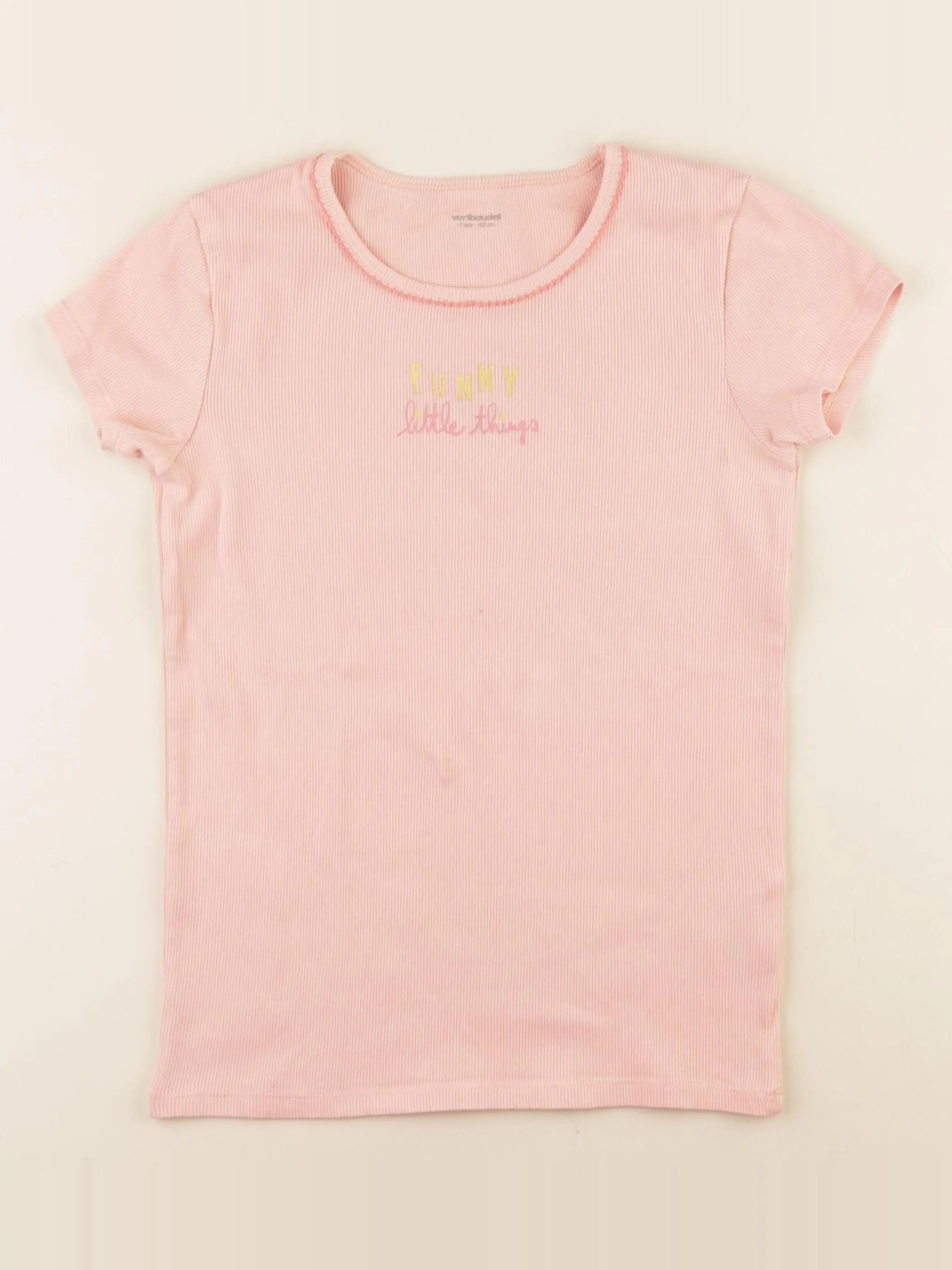 Vertbaudet - maillot de corps rose - 12 ans
