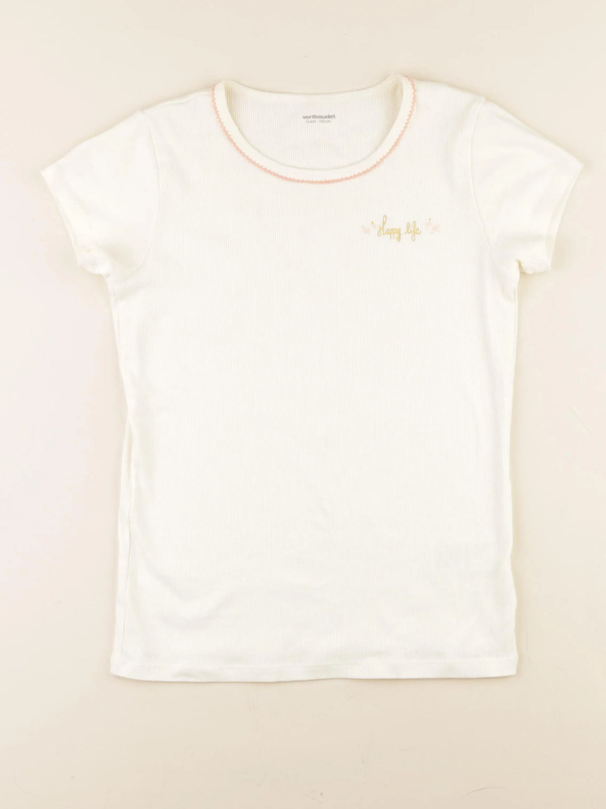 Vertbaudet - maillot de corps beige - 12 ans