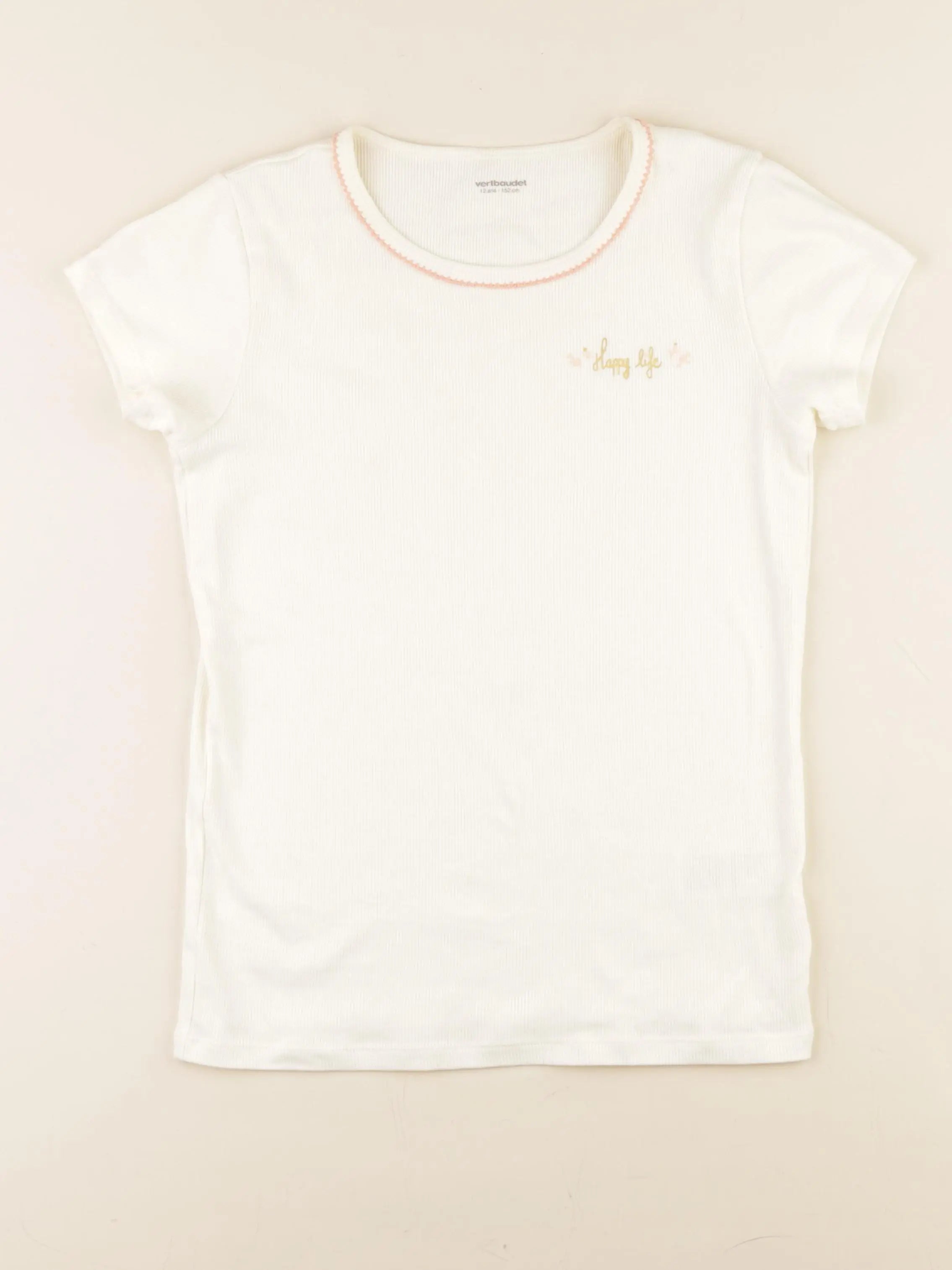 Vertbaudet - maillot de corps beige - 12 ans