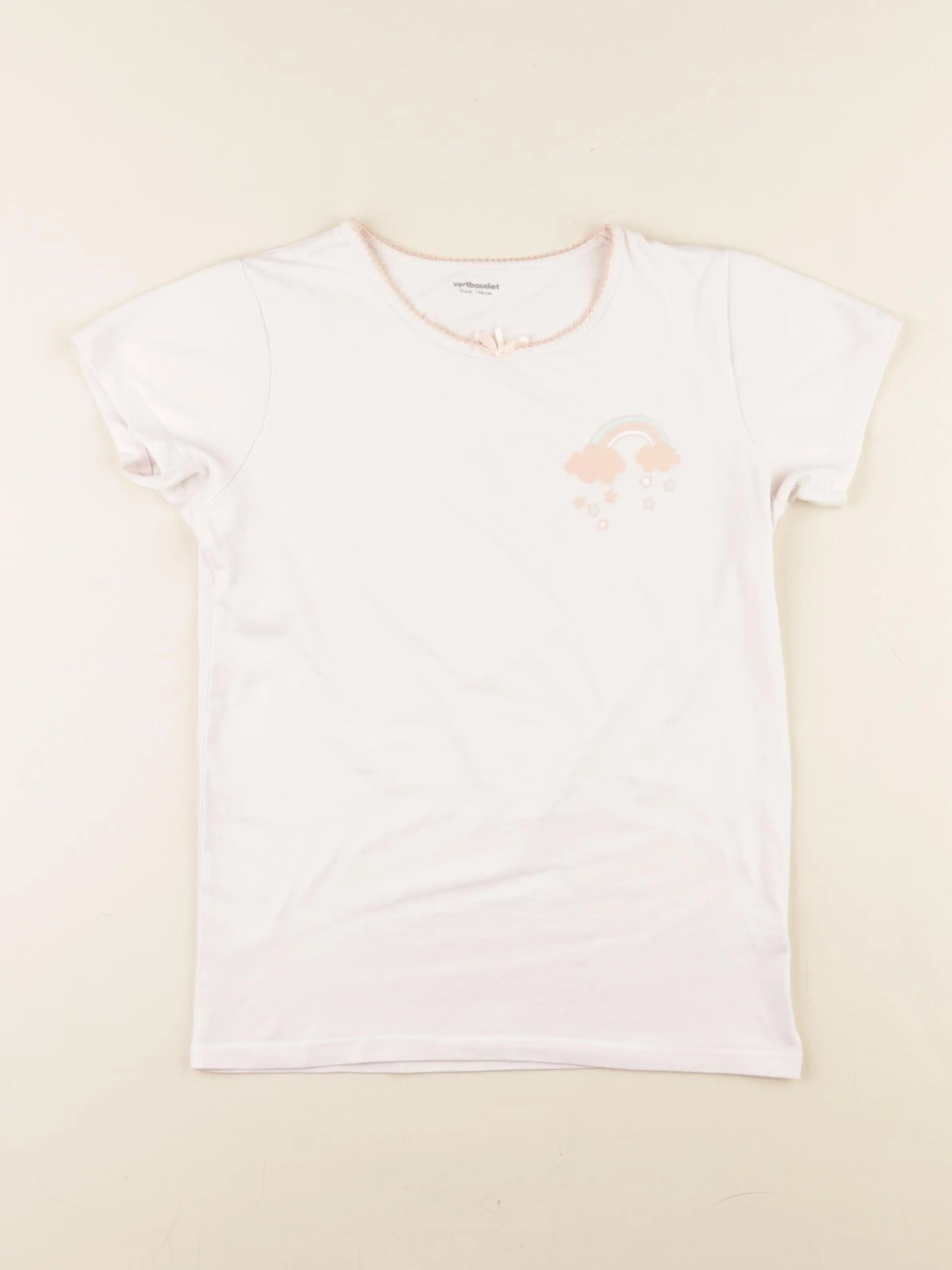 Vertbaudet - maillot de corps blanc - 12 ans