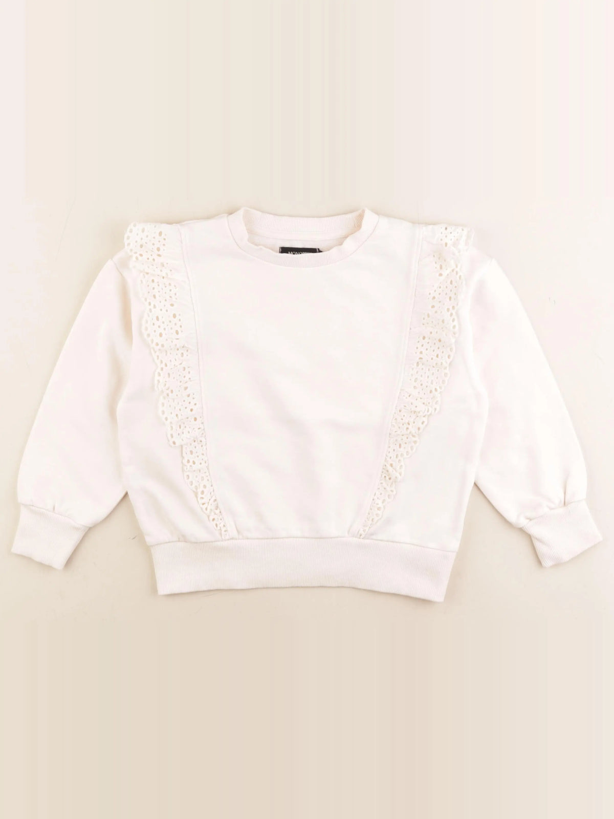 Monoprix - sweat beige - 6 ans