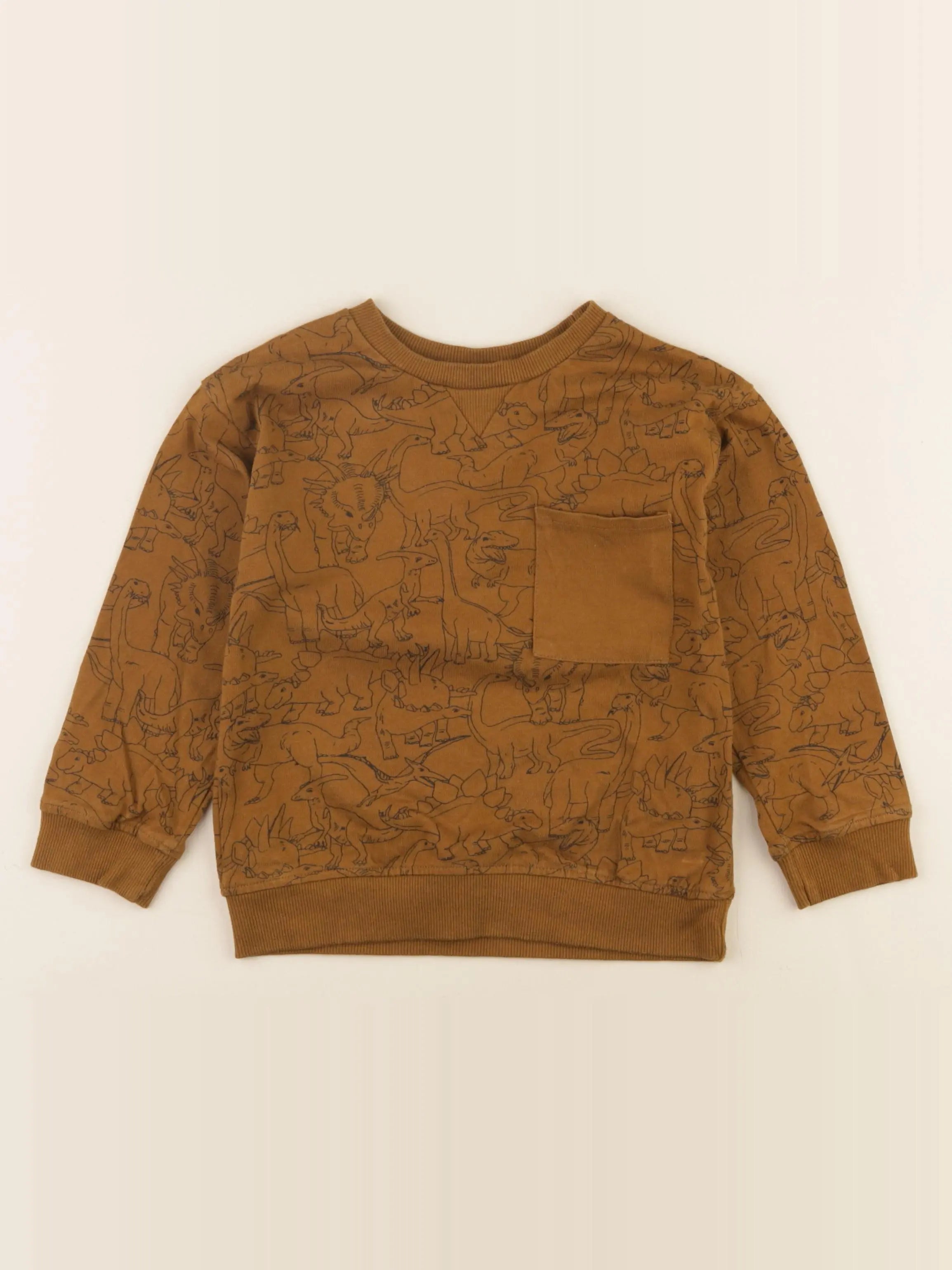 Vertbaudet - sweat marron - 5 ans