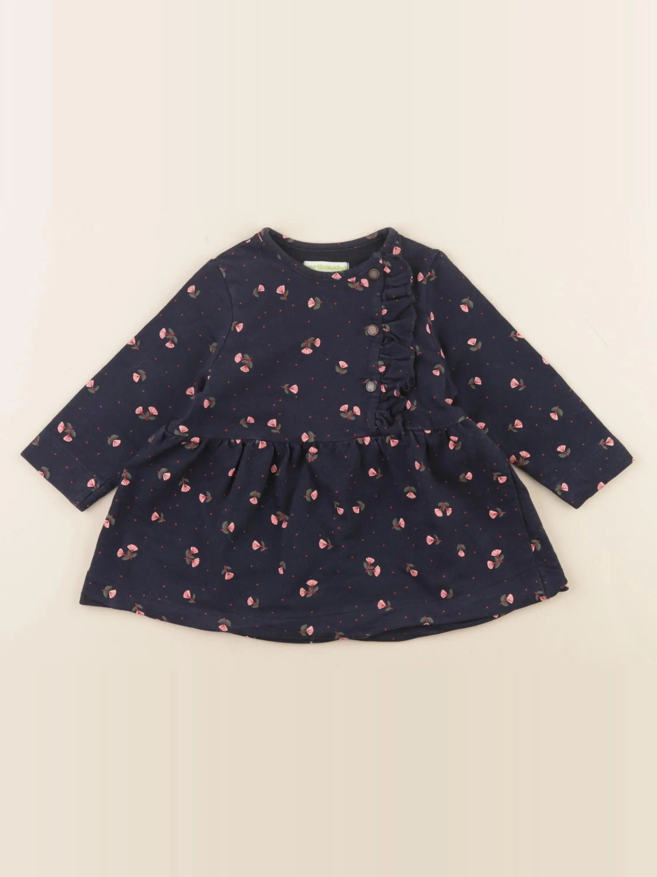 Vertbaudet - robe bleu - 9 mois