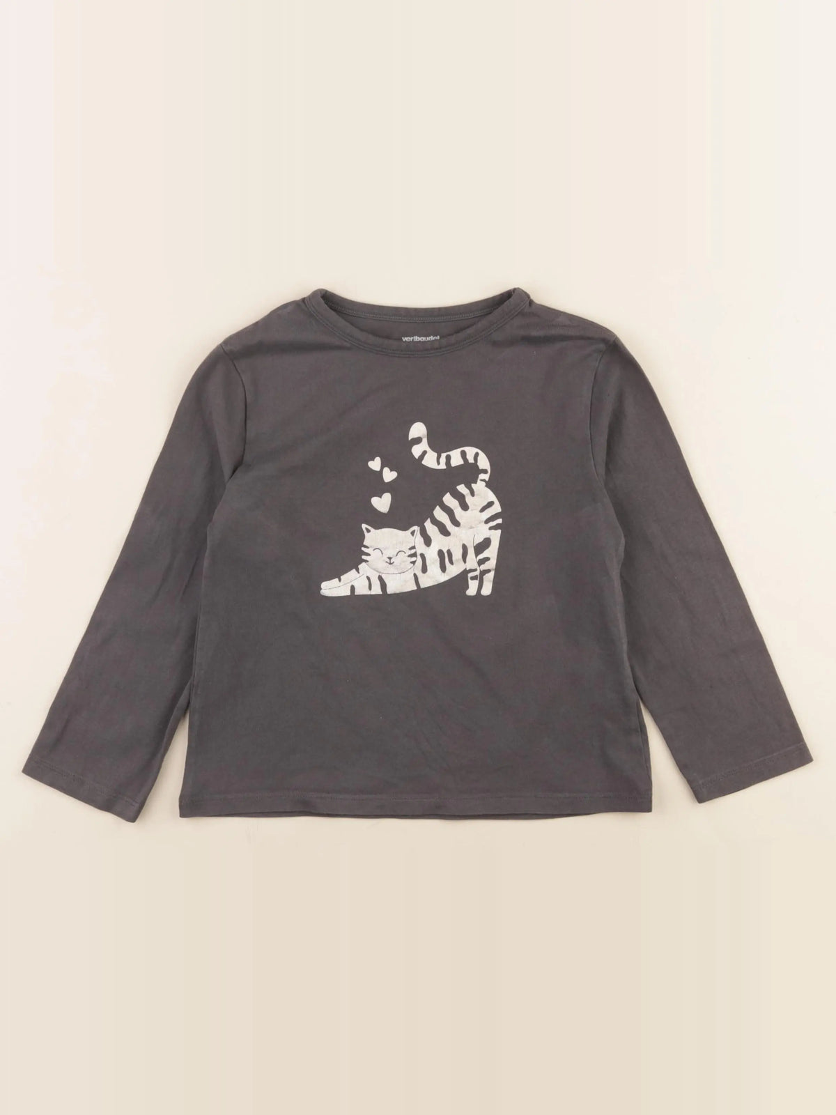 Vertbaudet - tee-shirt gris - 5 ans