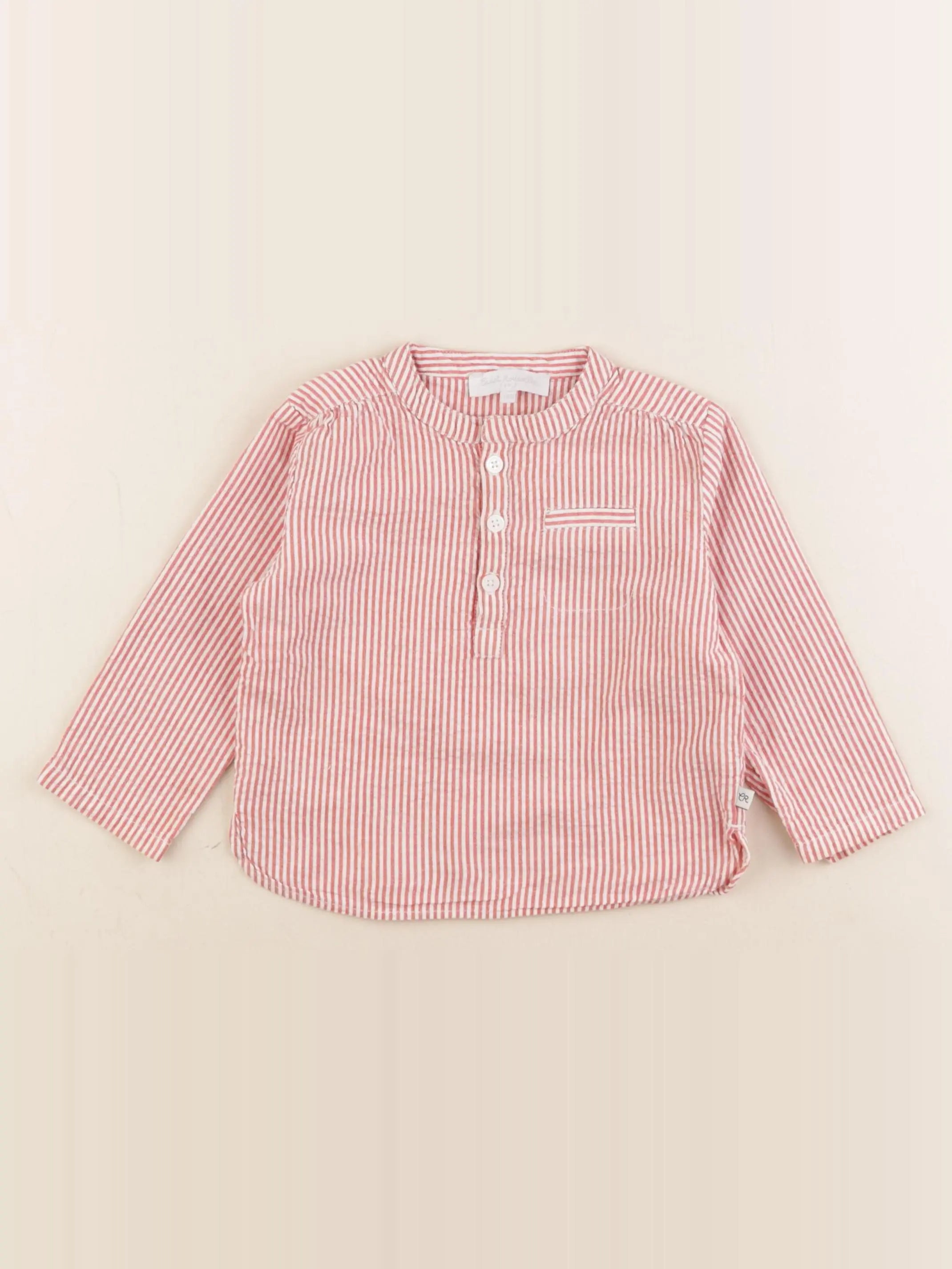 Cadet Rousselle - chemise rouge - 12 mois