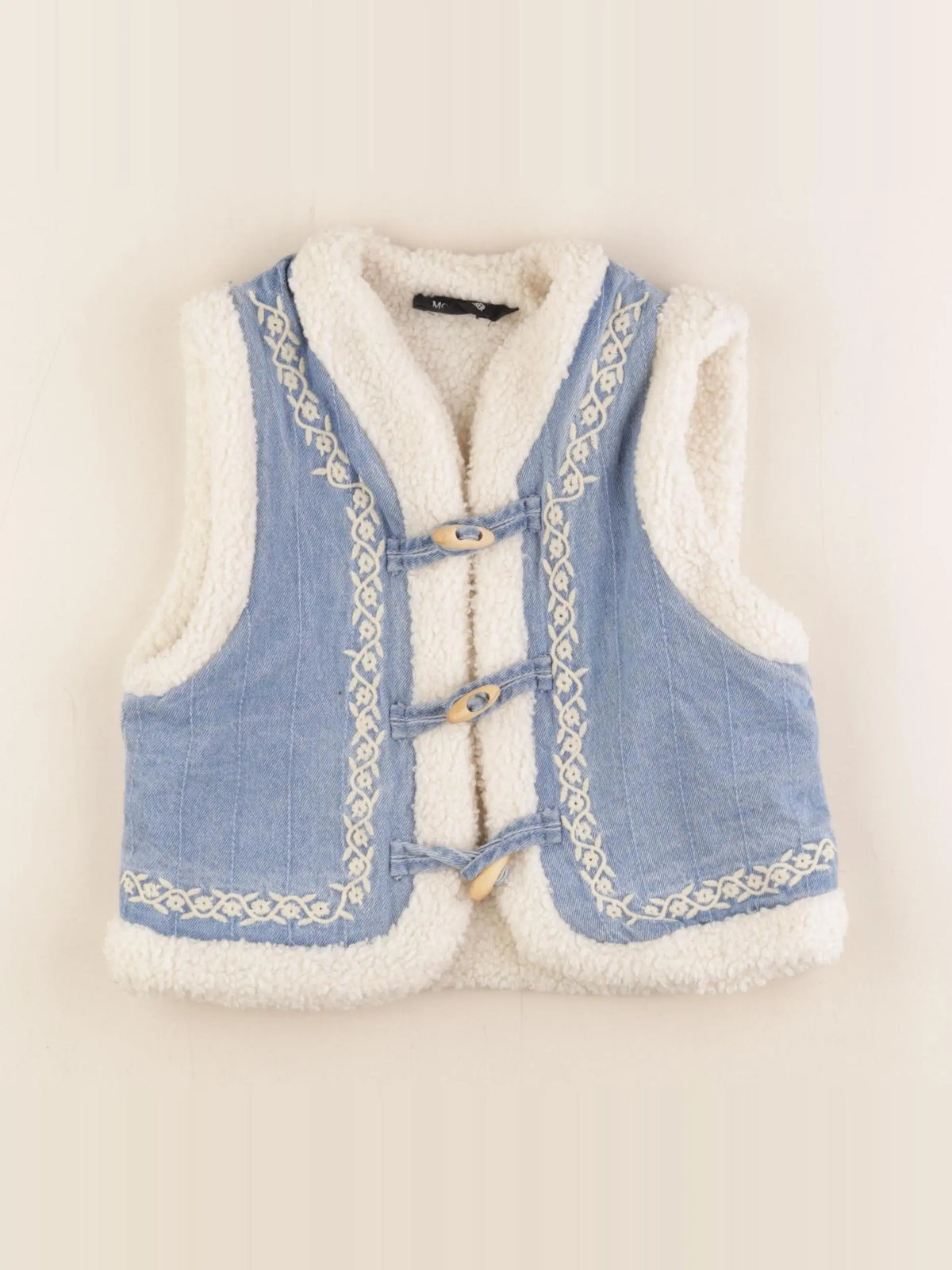 Monoprix - gilet blanc - 5 ans