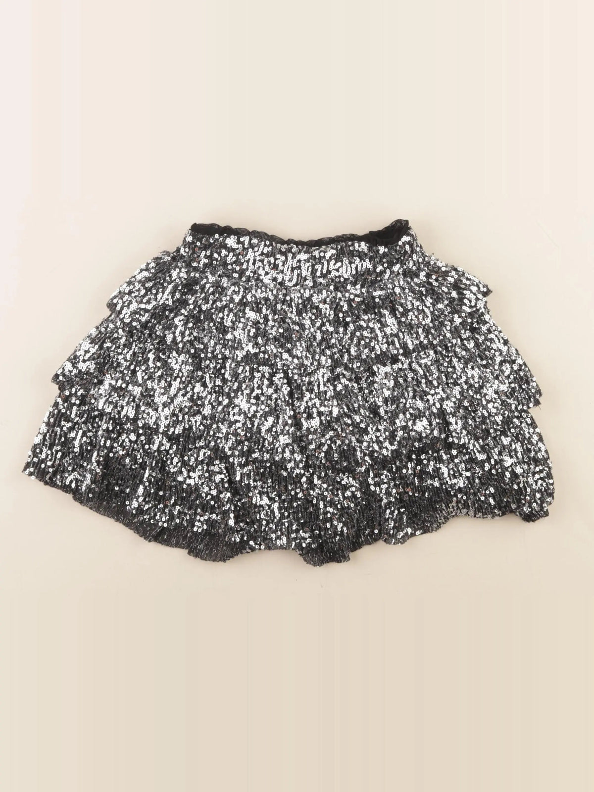 Zara - jupe argent - 7 ans