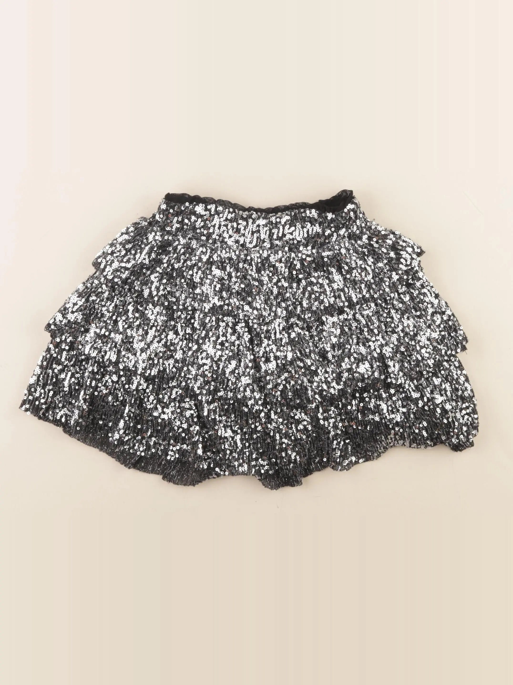 Zara - jupe argent - 7 ans