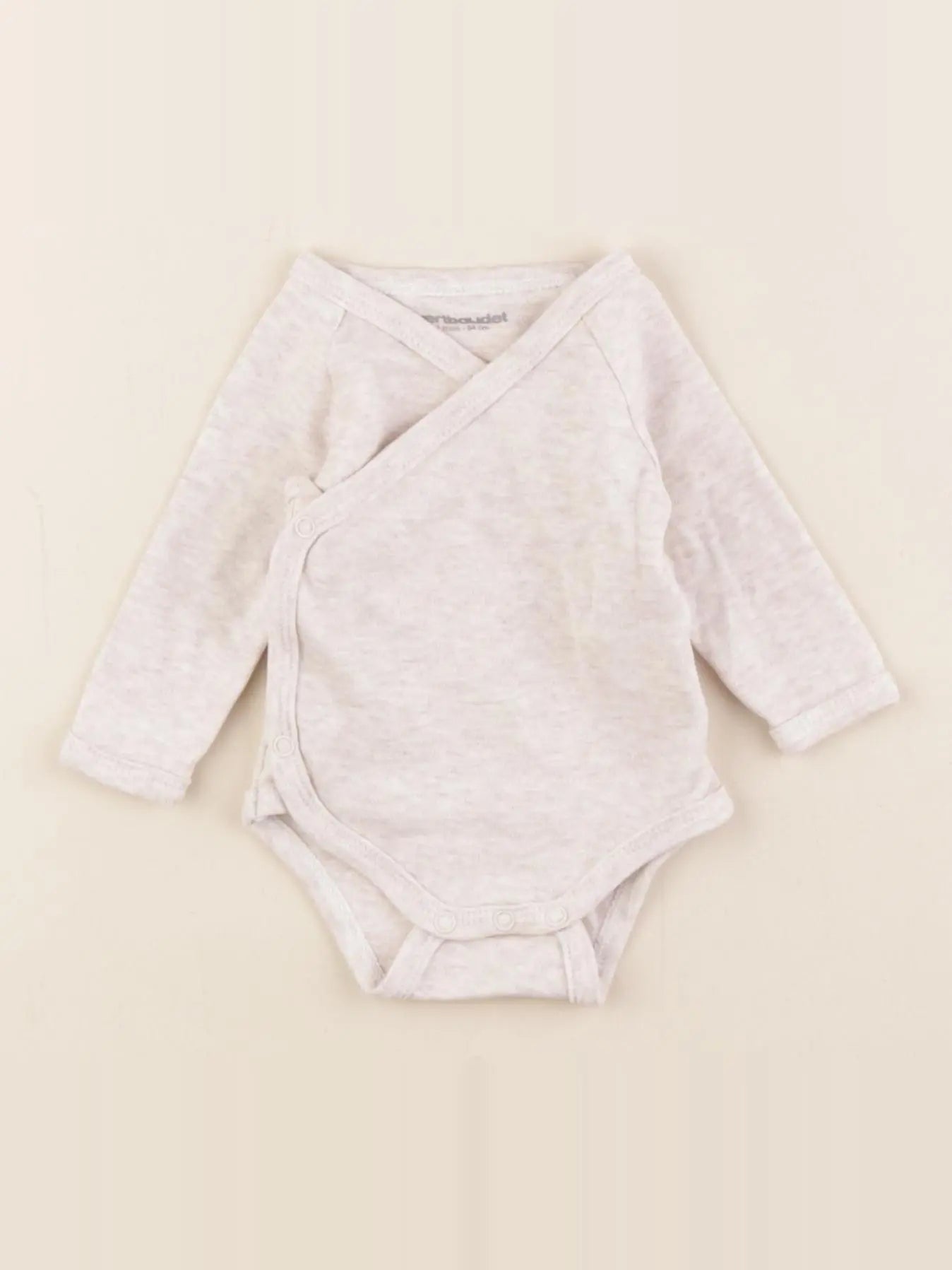Vertbaudet - body beige - 1 mois