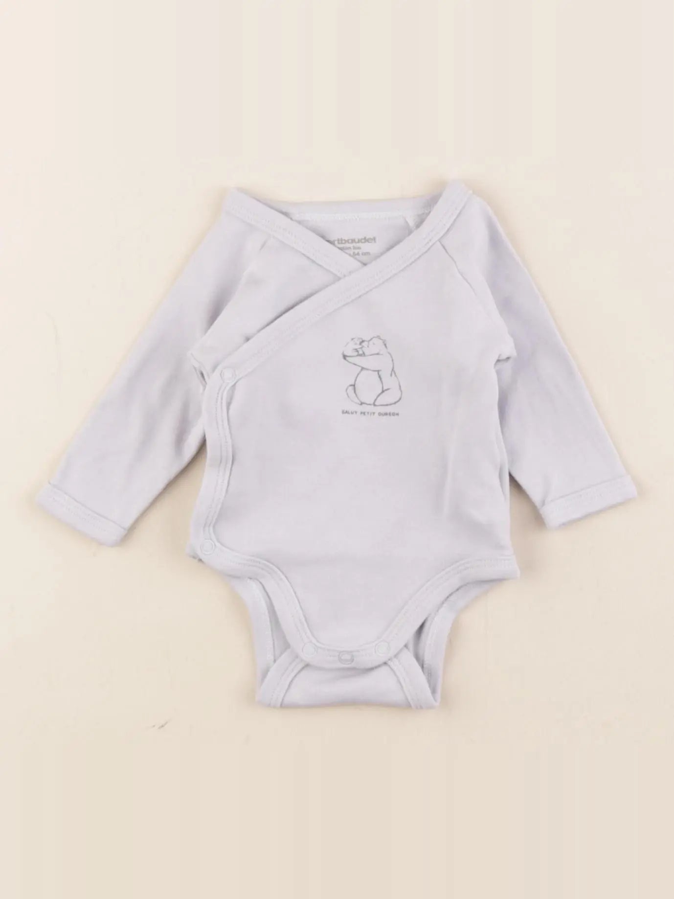 Vertbaudet - body bleu - 1 mois