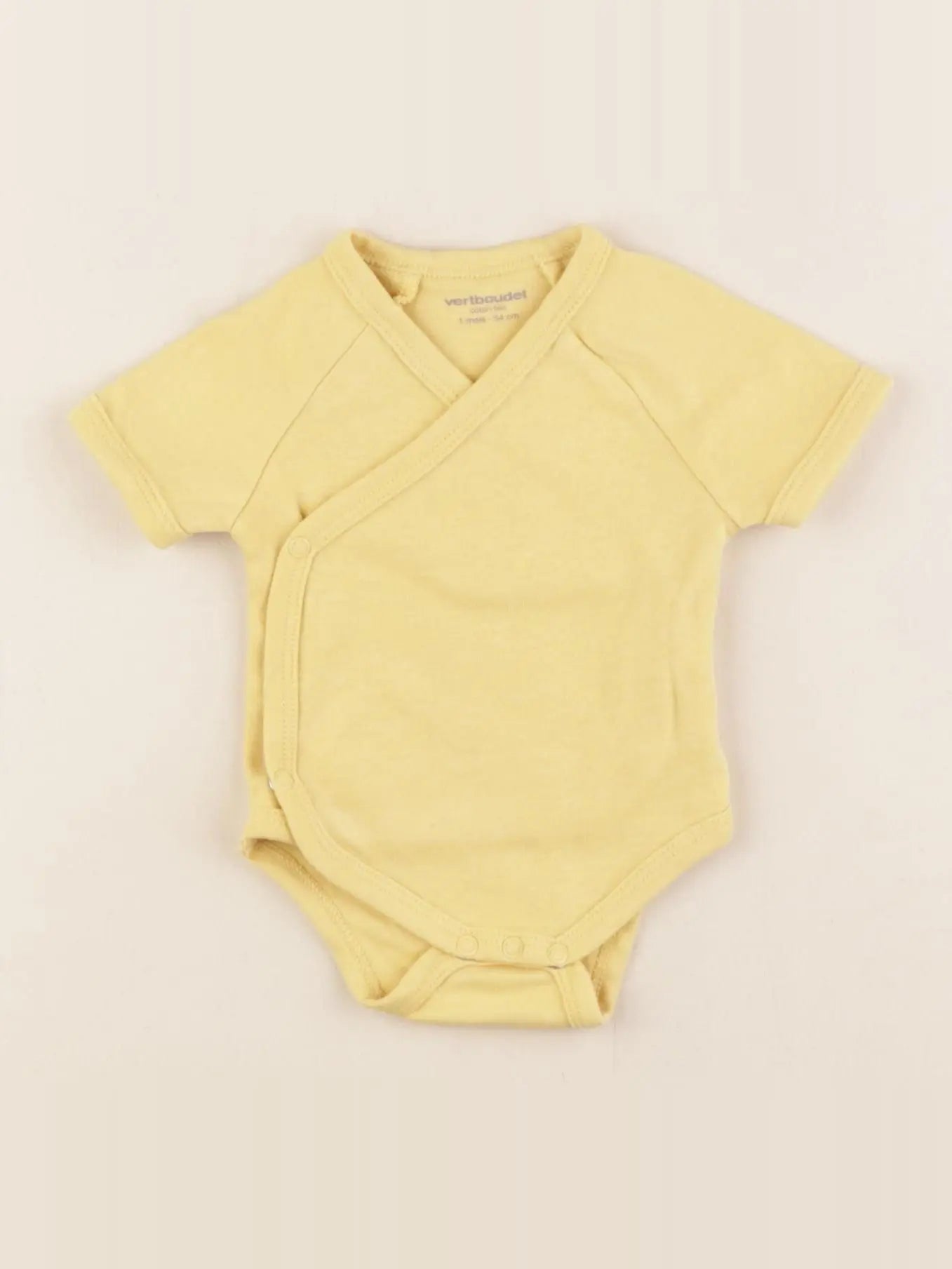 Vertbaudet - body jaune - 1 mois