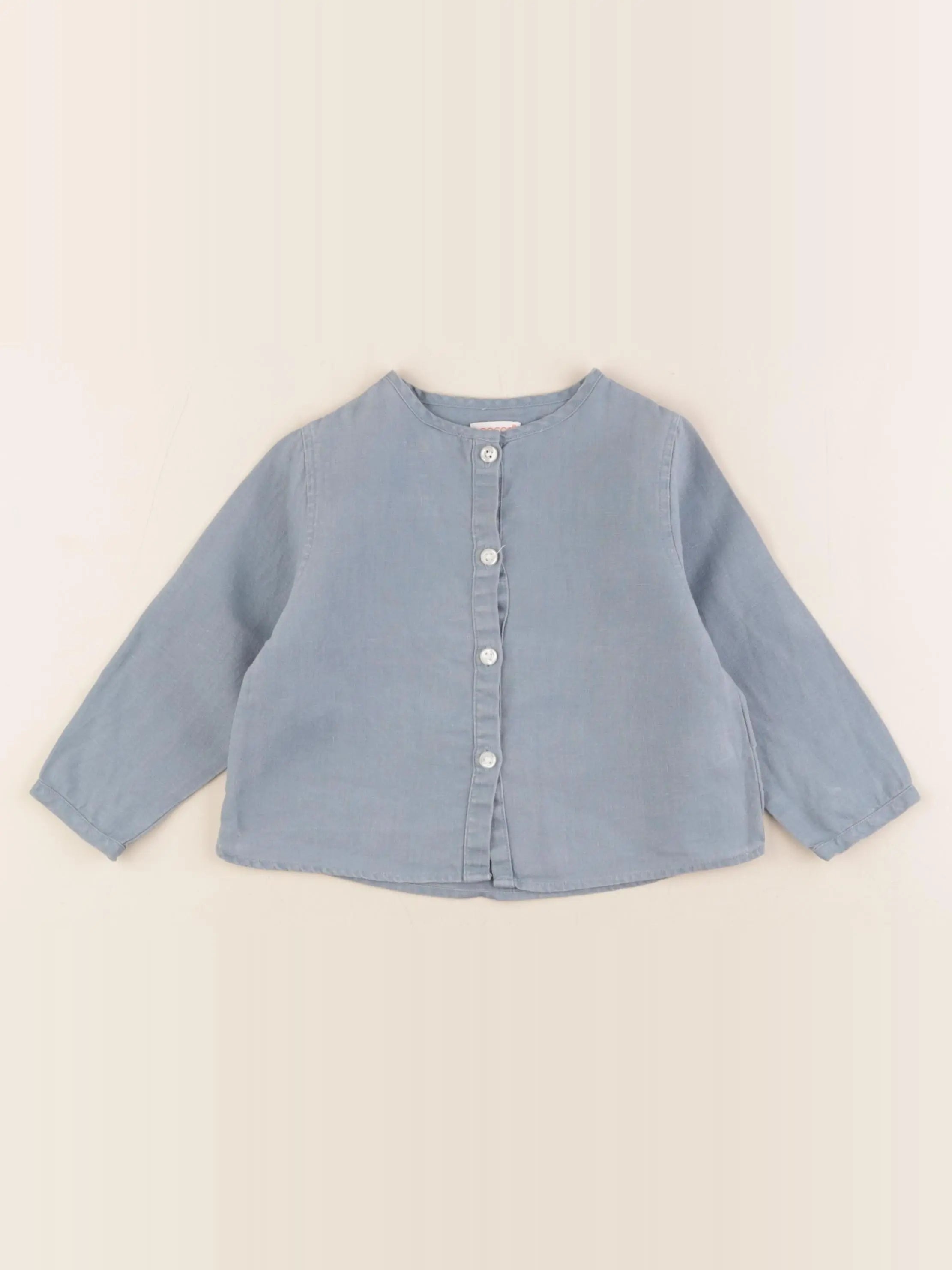 Gocco - chemise bleu - 9/12 mois