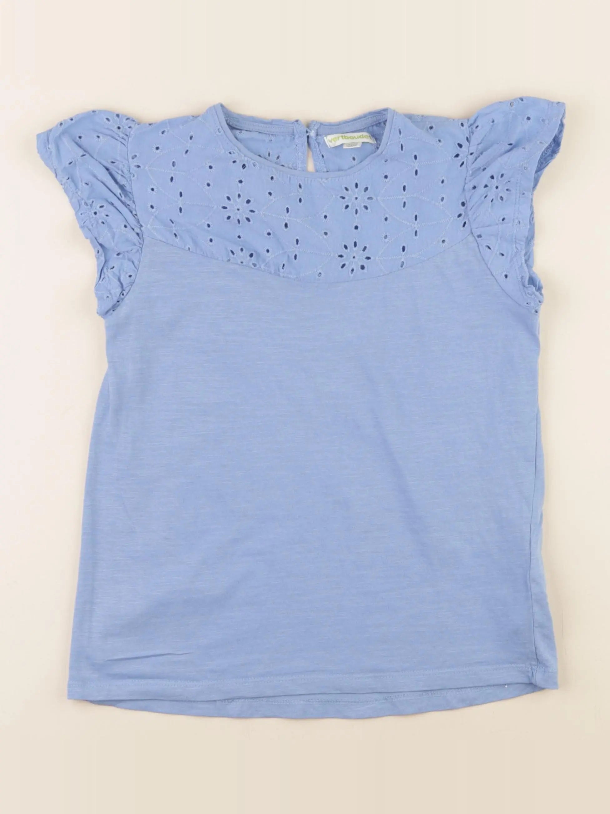 Vertbaudet - tee-shirt bleu - 10 ans