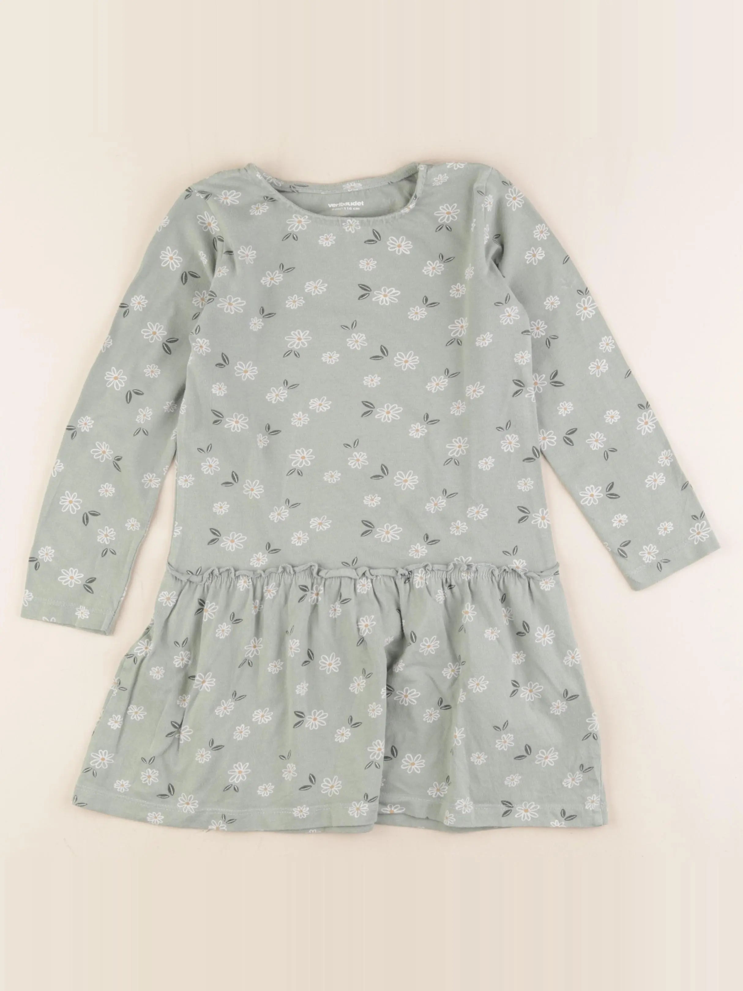 Vertbaudet - robe vert - 6 ans