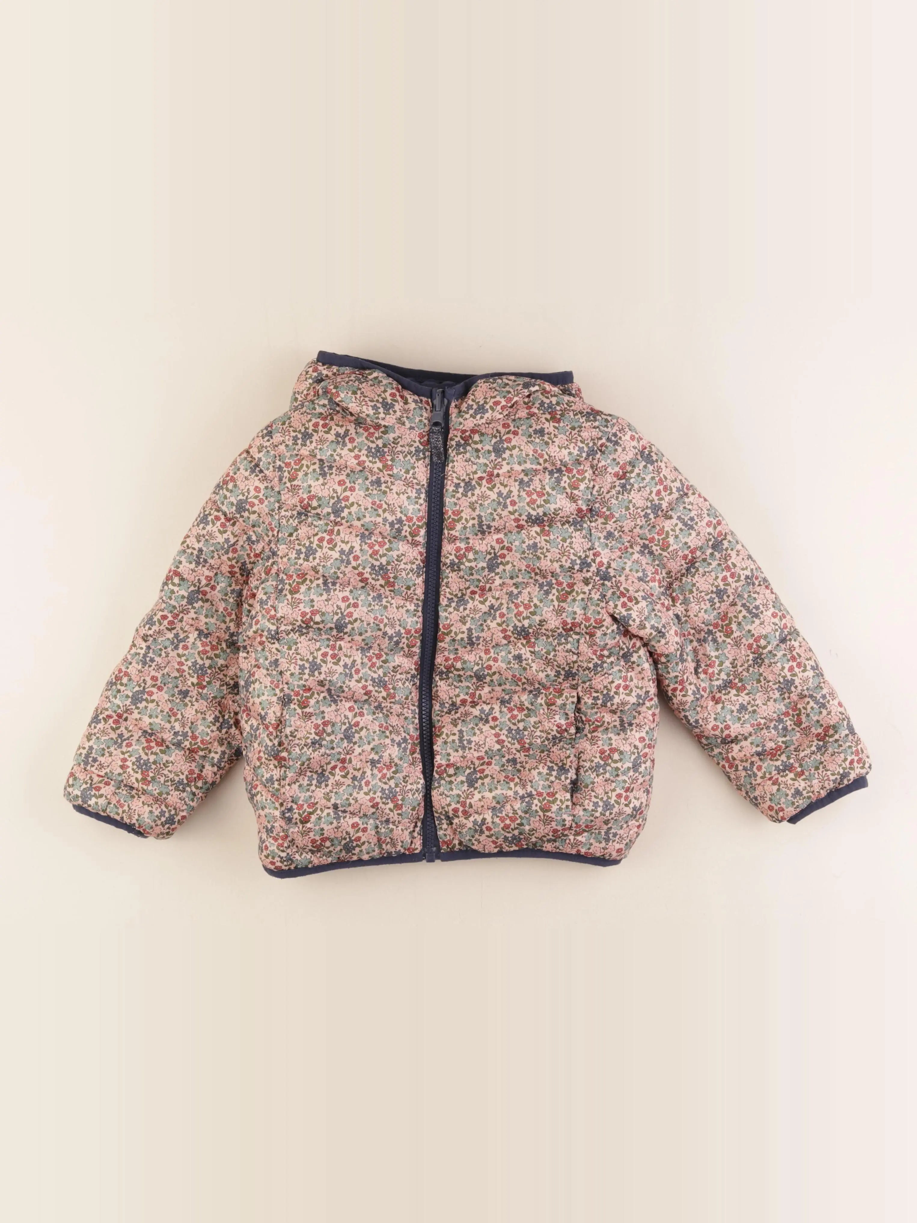 Vertbaudet - doudoune réversible multicolore - 6 ans