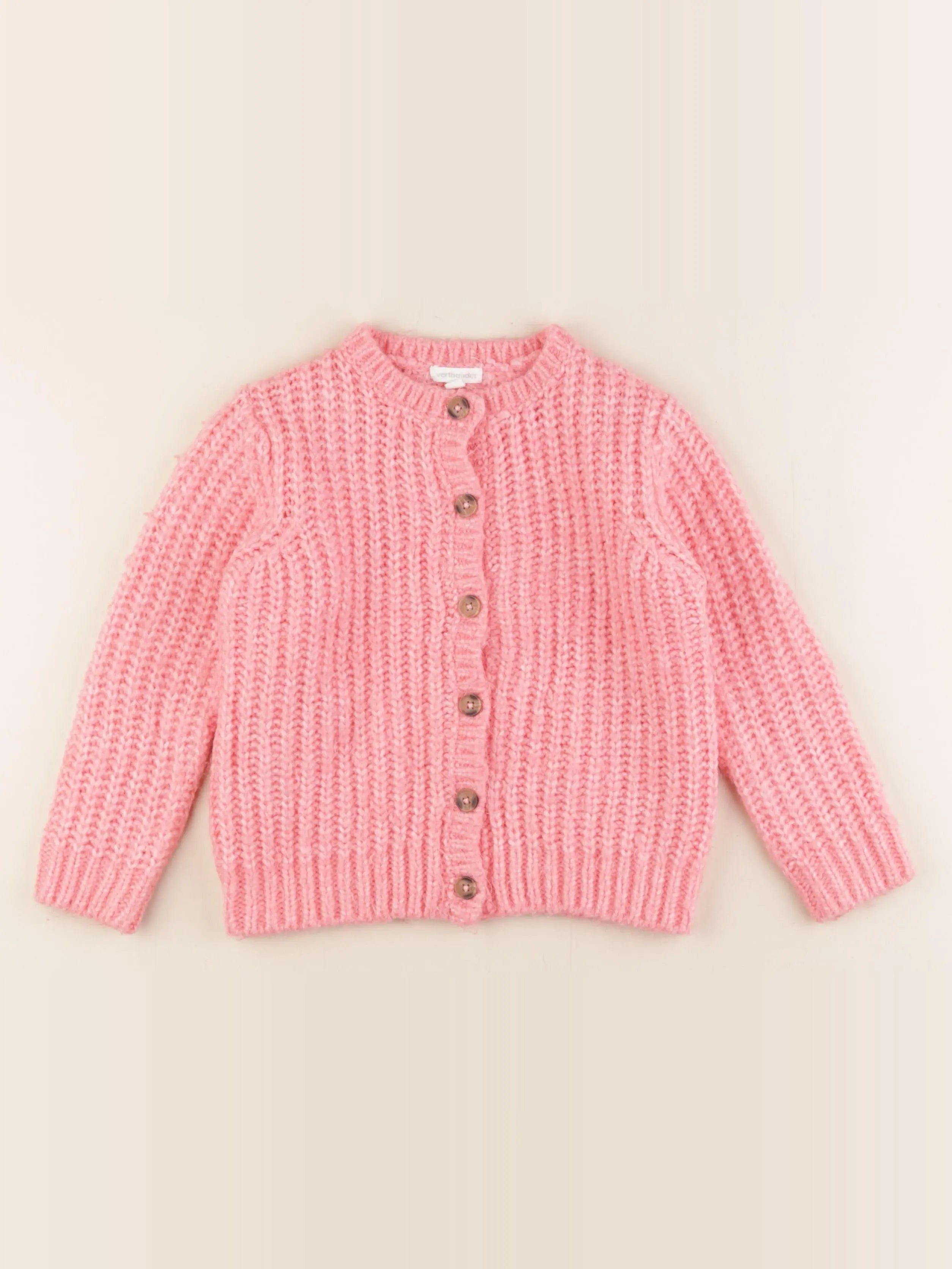 Vertbaudet - gilet rose - 5 ans