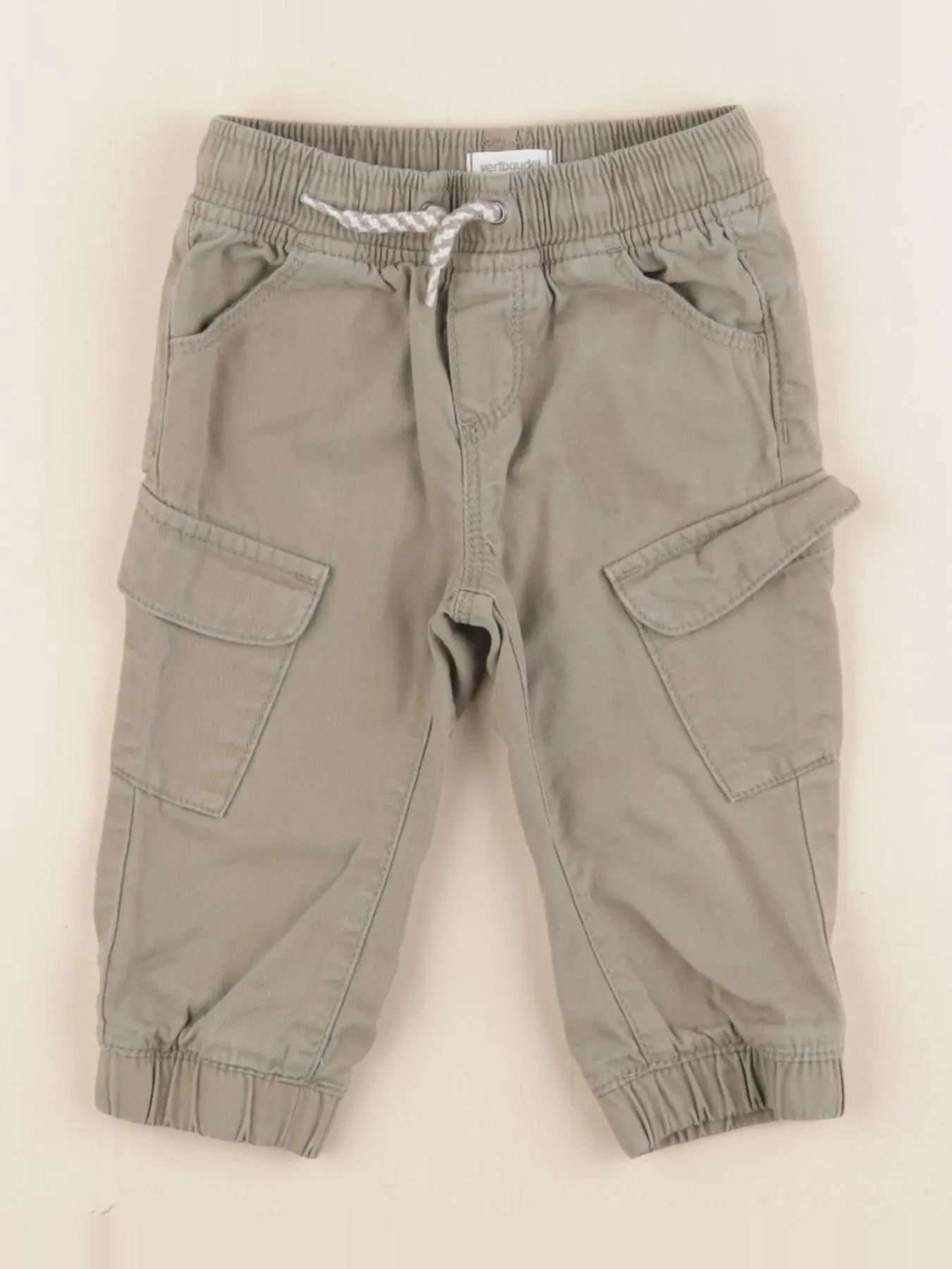 Vertbaudet - pantalon vert - 12 mois