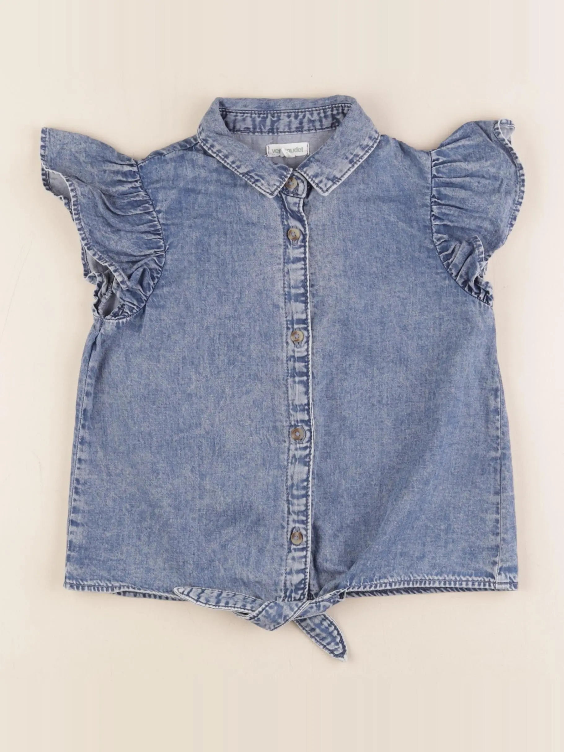 Vertbaudet - blouse bleu - 6 ans
