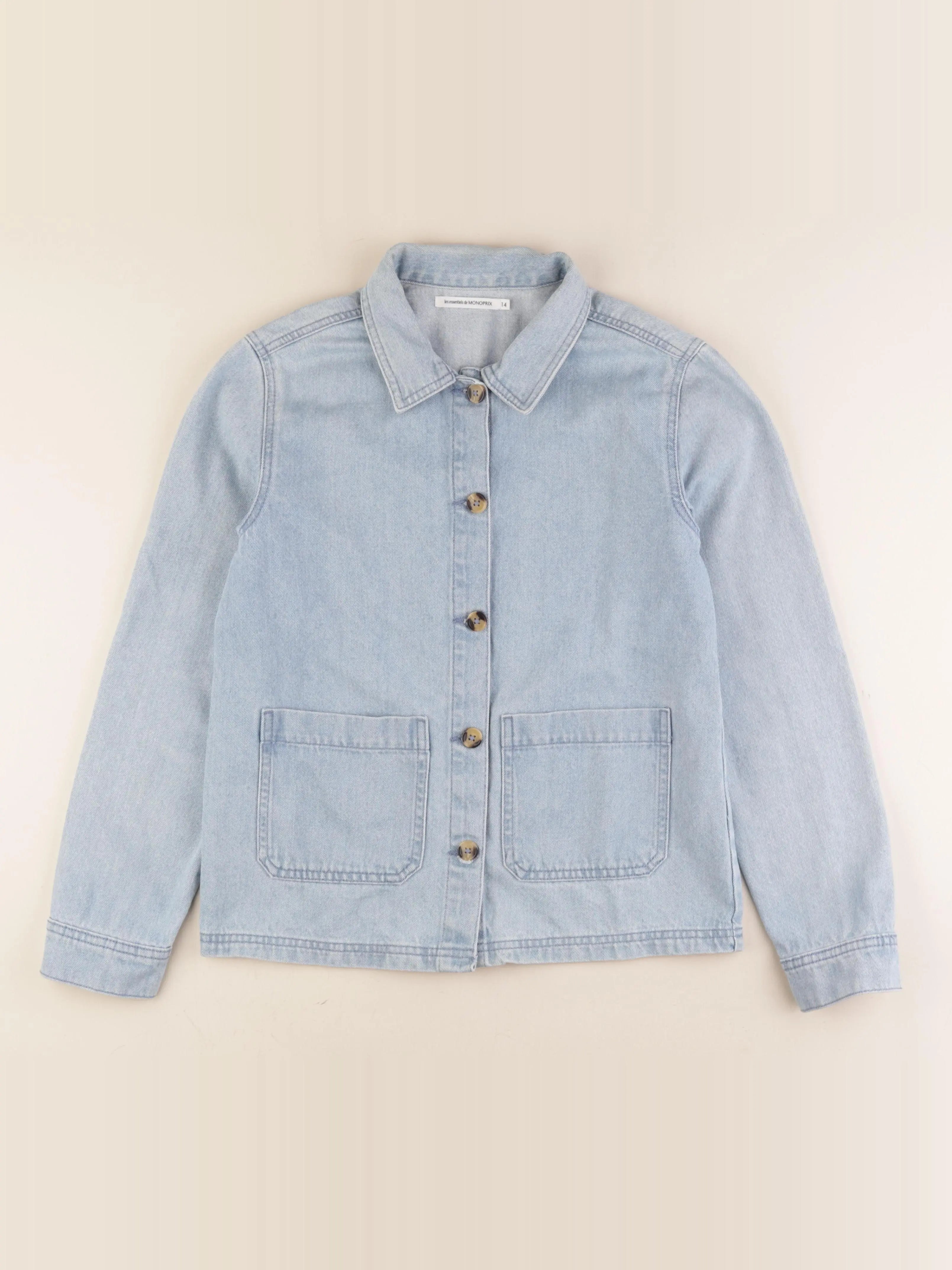 Monoprix - veste bleu - 14 ans