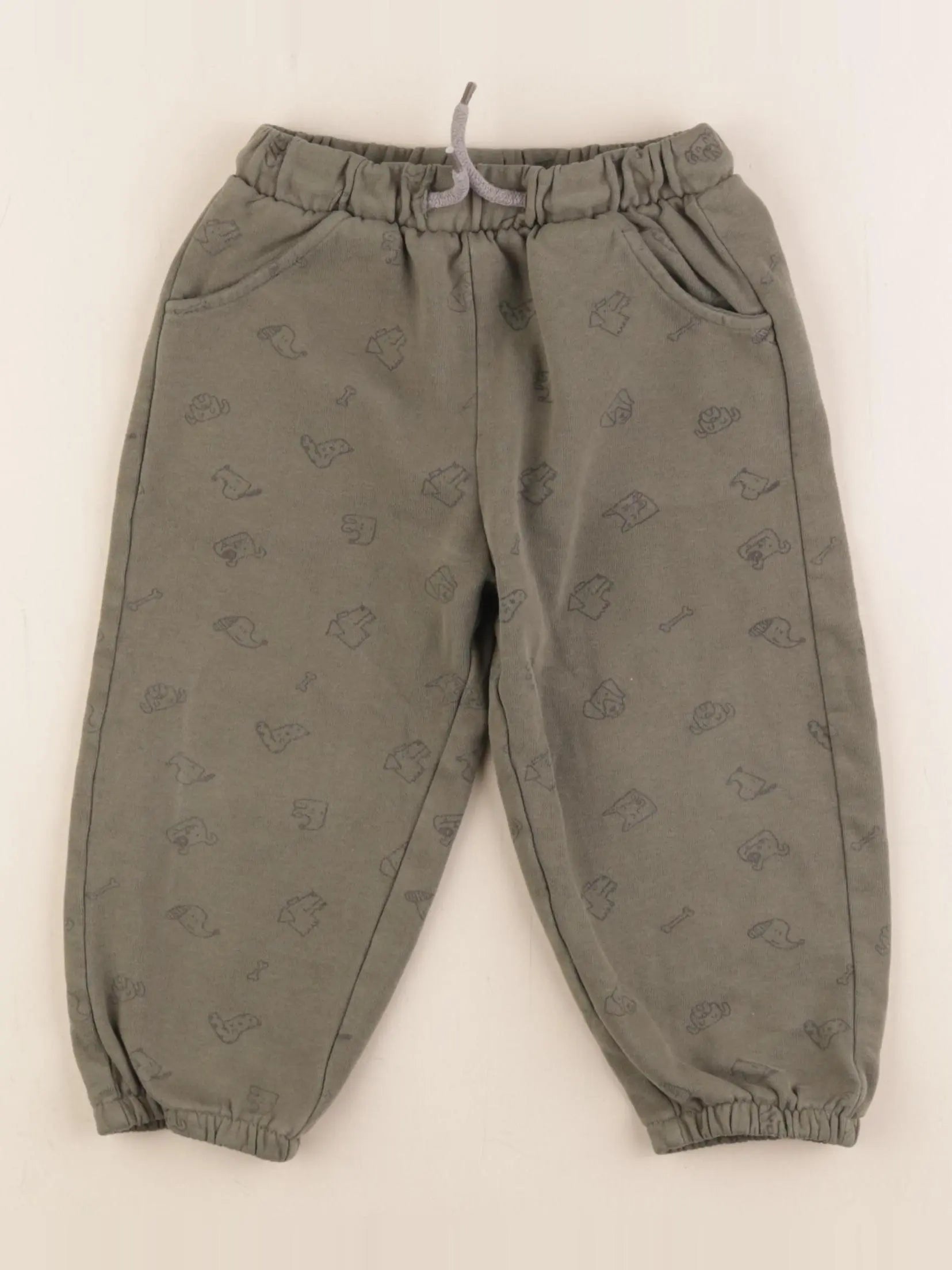 Vertbaudet - pantalon vert - 36 mois