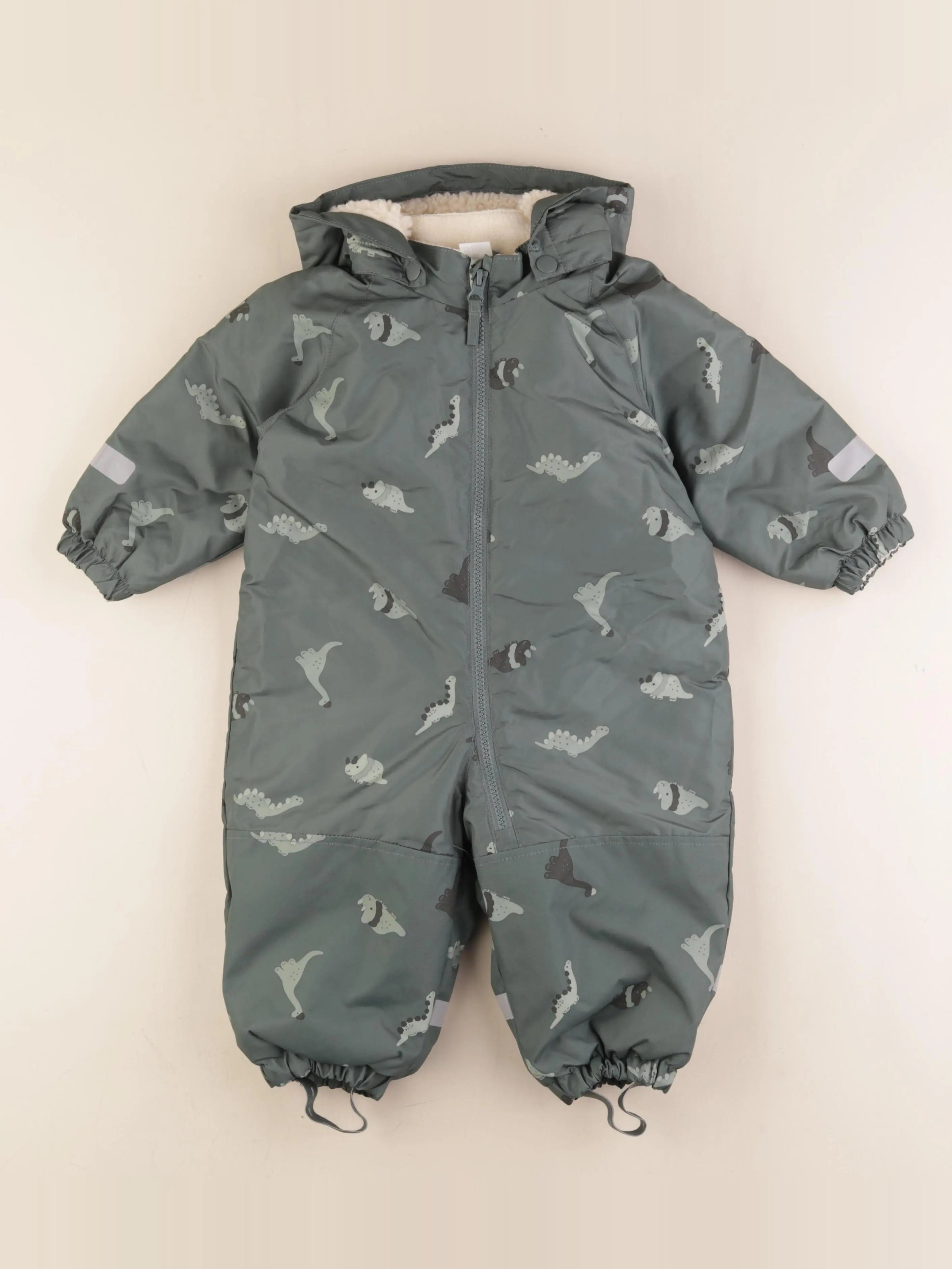 H&M - combi-pilote vert - 9/12 mois