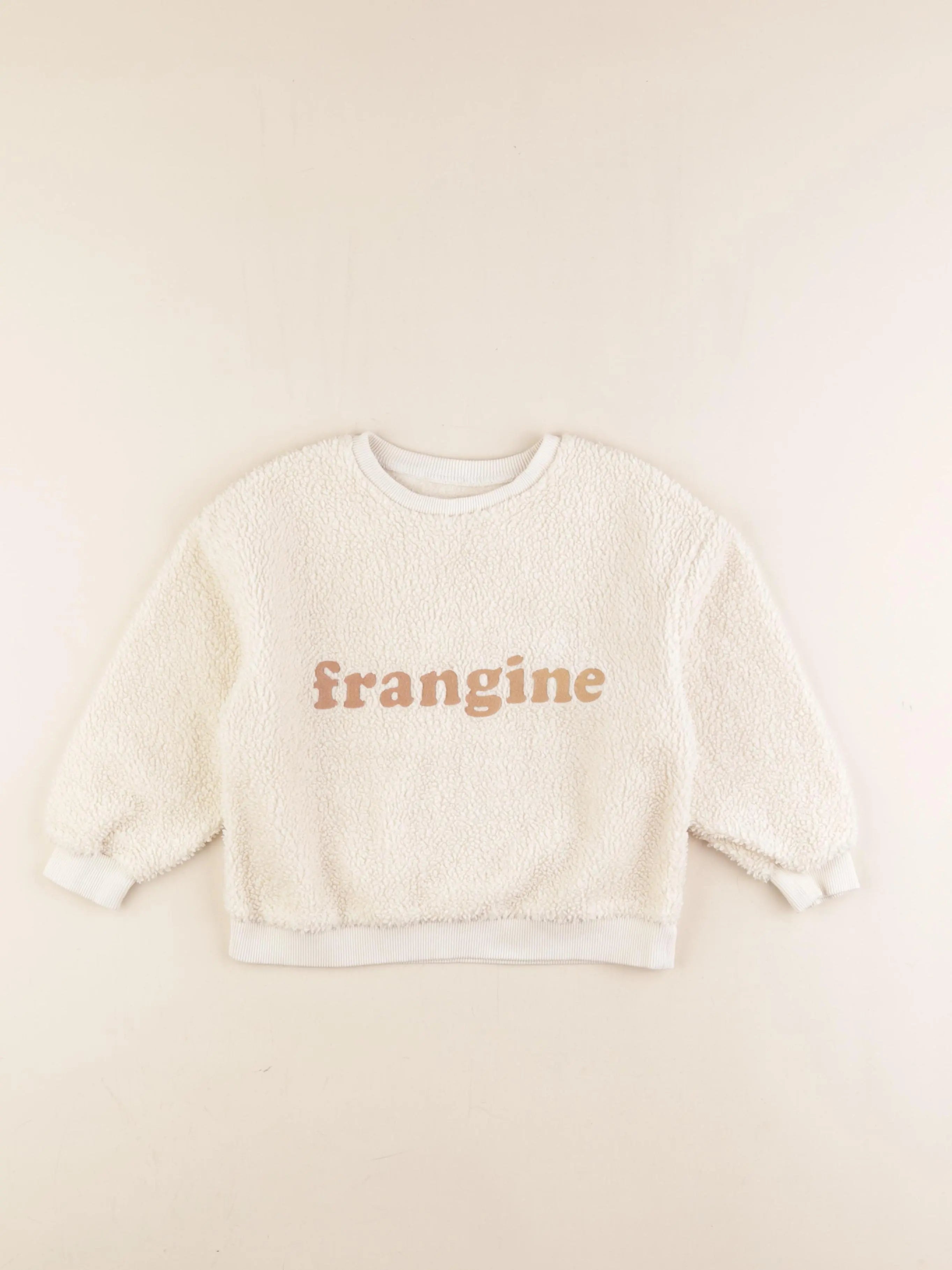 Frangin Frangine - pull beige - 4 ans