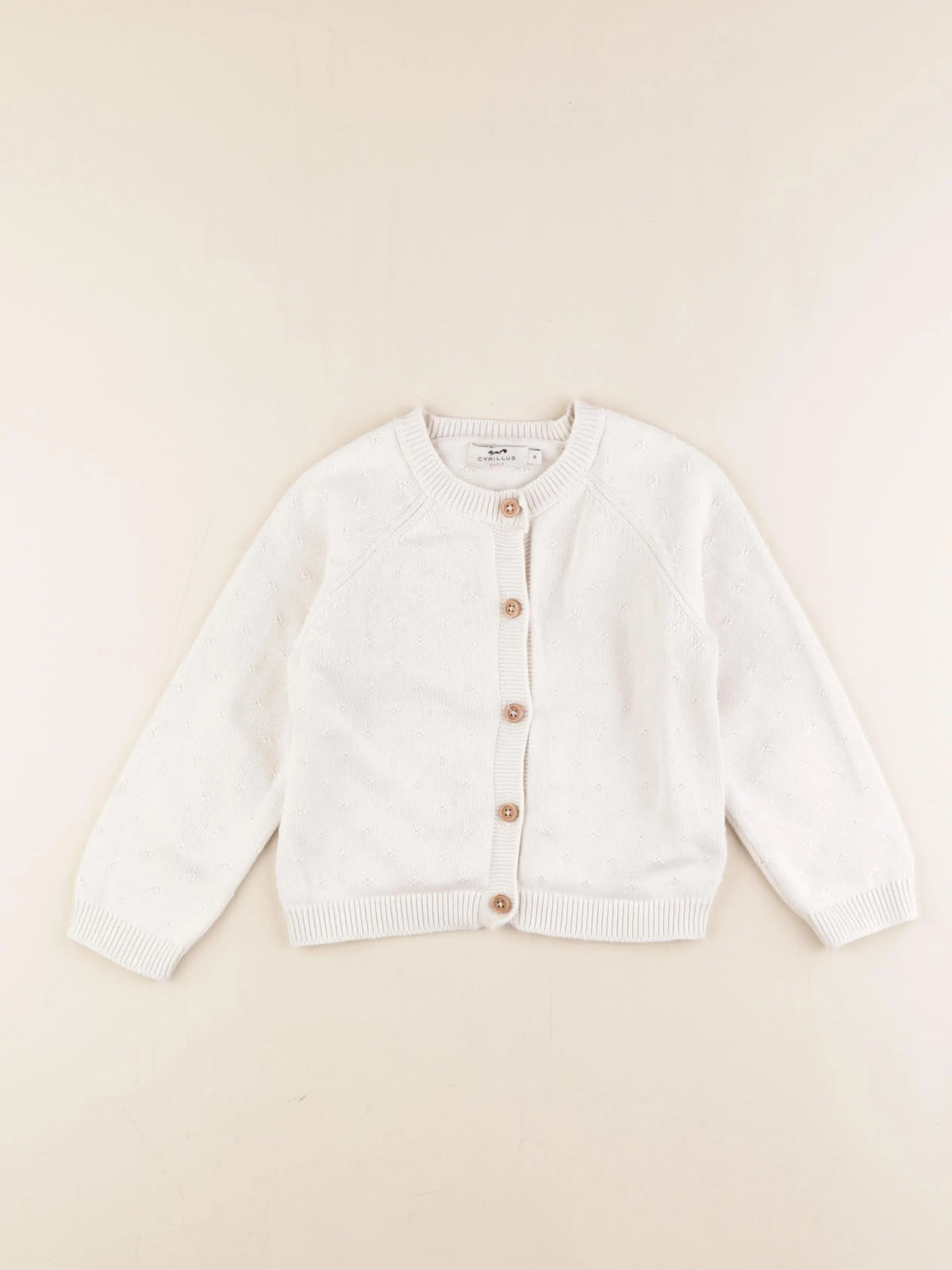 Cyrillus - gilet blanc - 6 ans