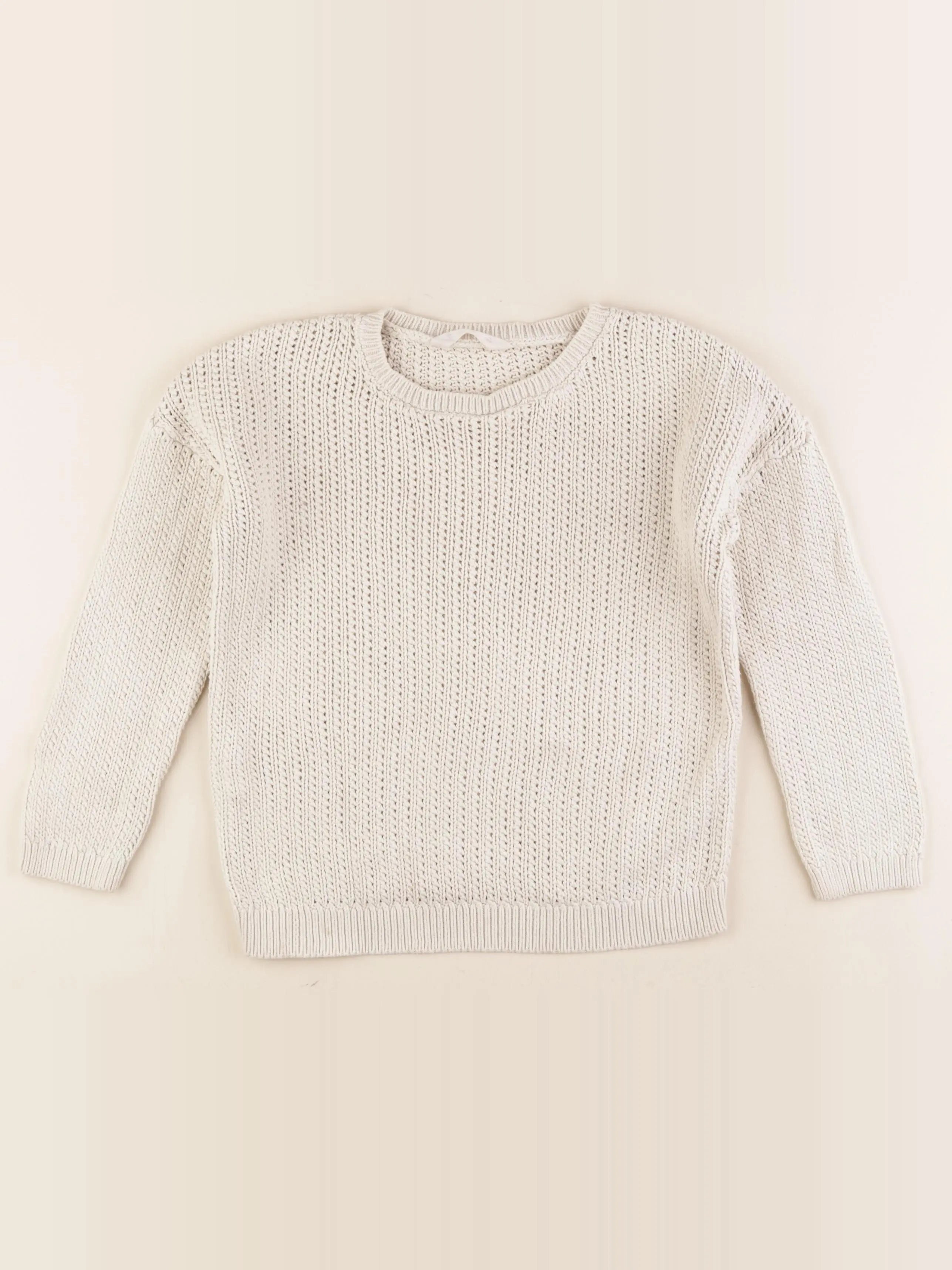 Mango - pull beige - 7/8 ans