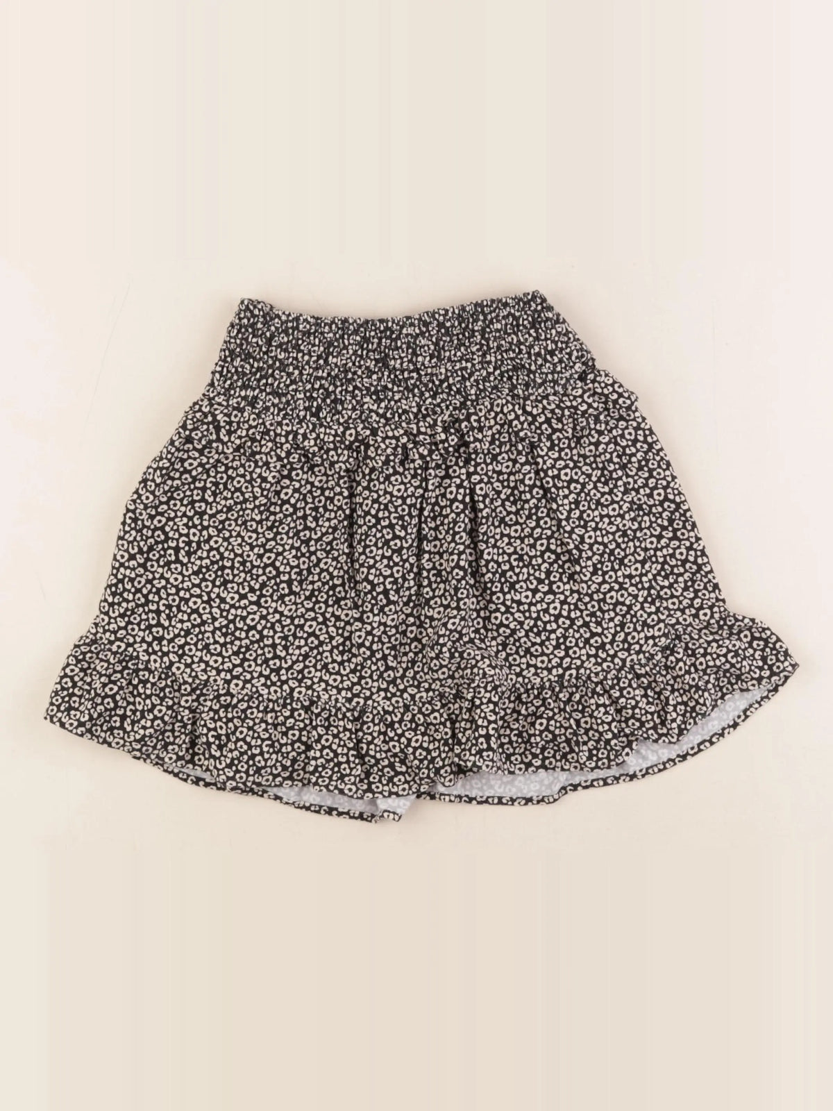 Zara - jupe beige, noir - 10 ans