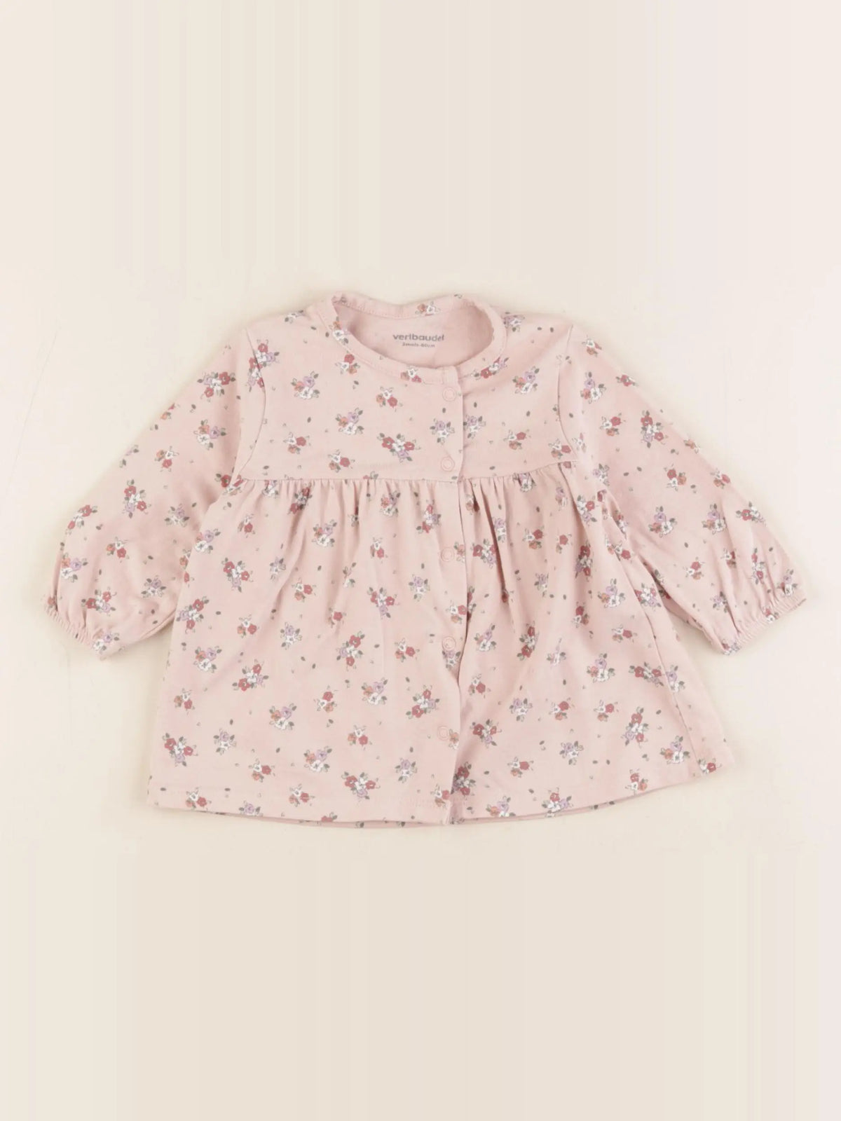 Vertbaudet - robe rose - 3 mois