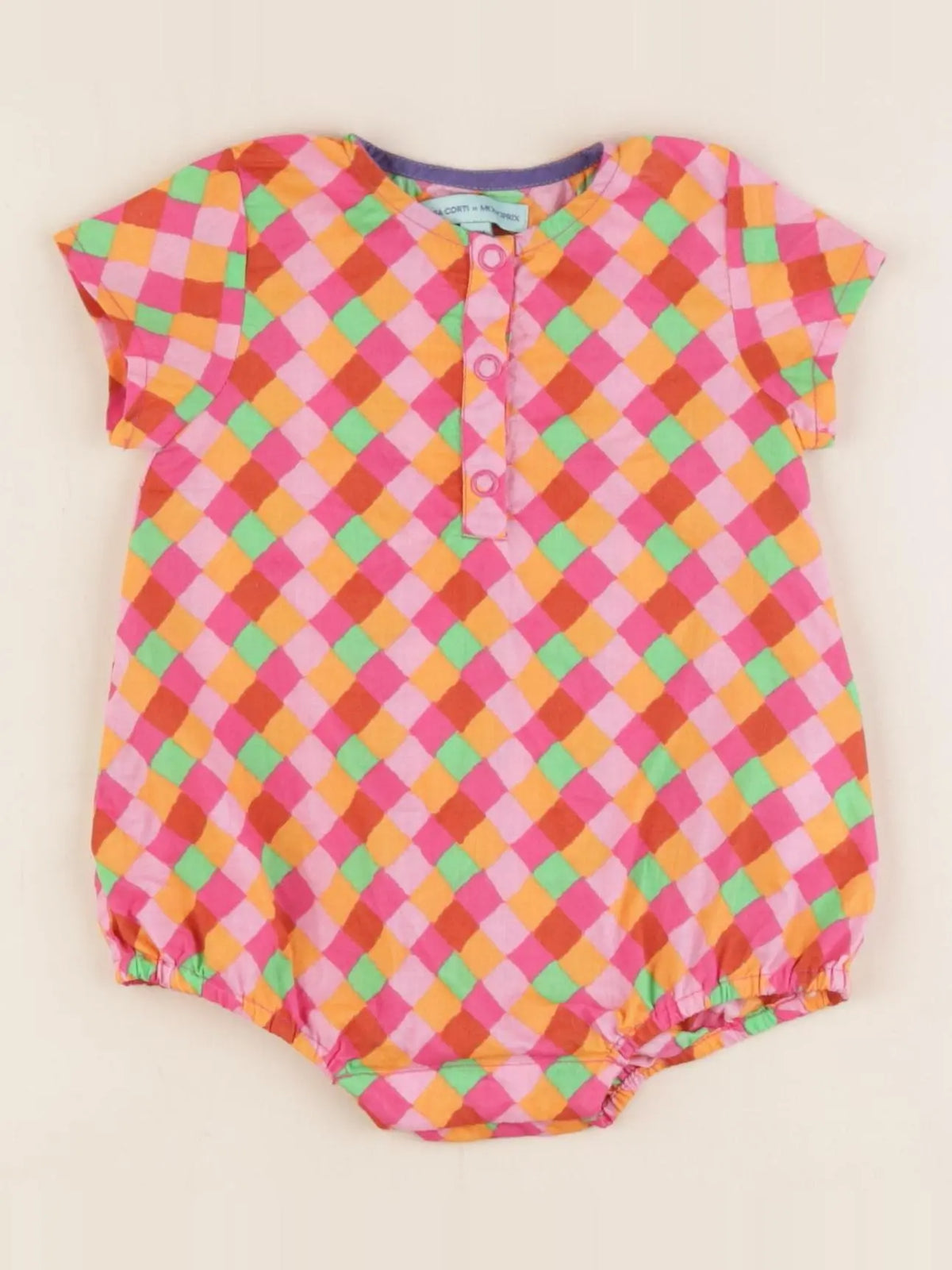 Monoprix - combinaison multicolore - 1/3 mois