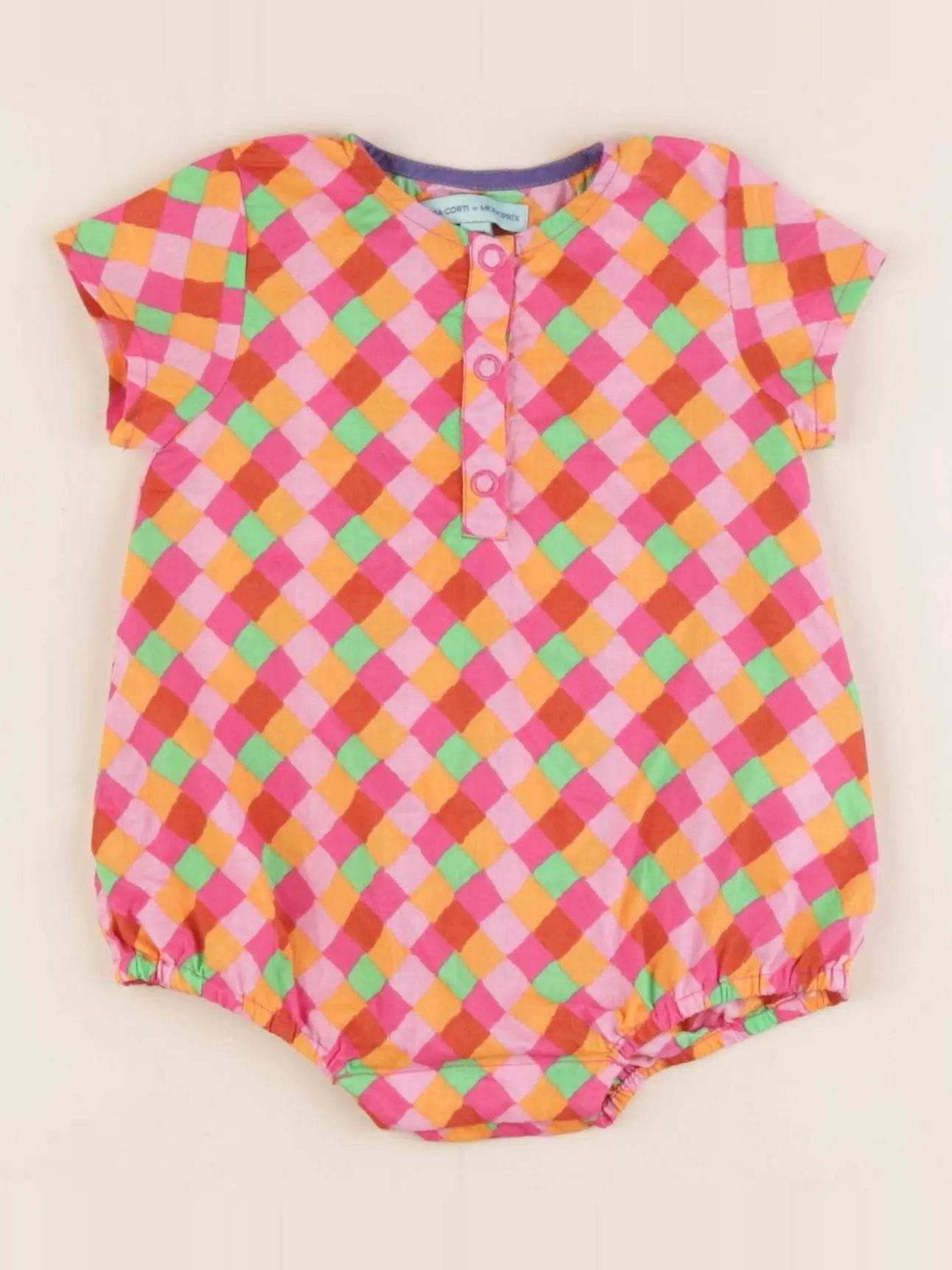 Monoprix - combinaison multicolore - 1/3 mois