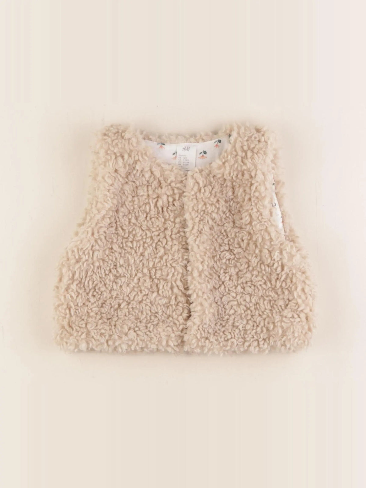 H&M - gilet beige - 9/12 mois