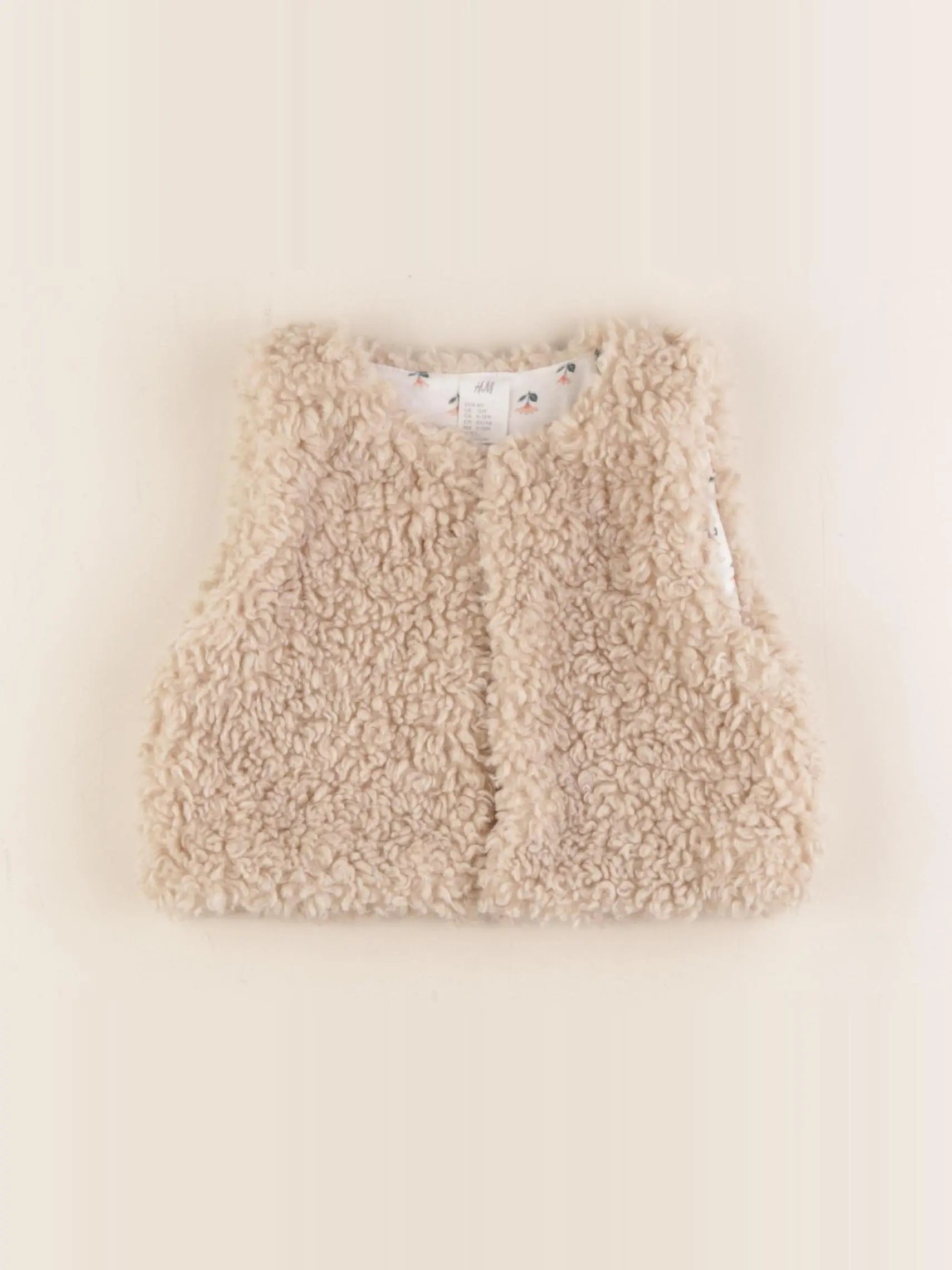 H&M - gilet beige - 9/12 mois