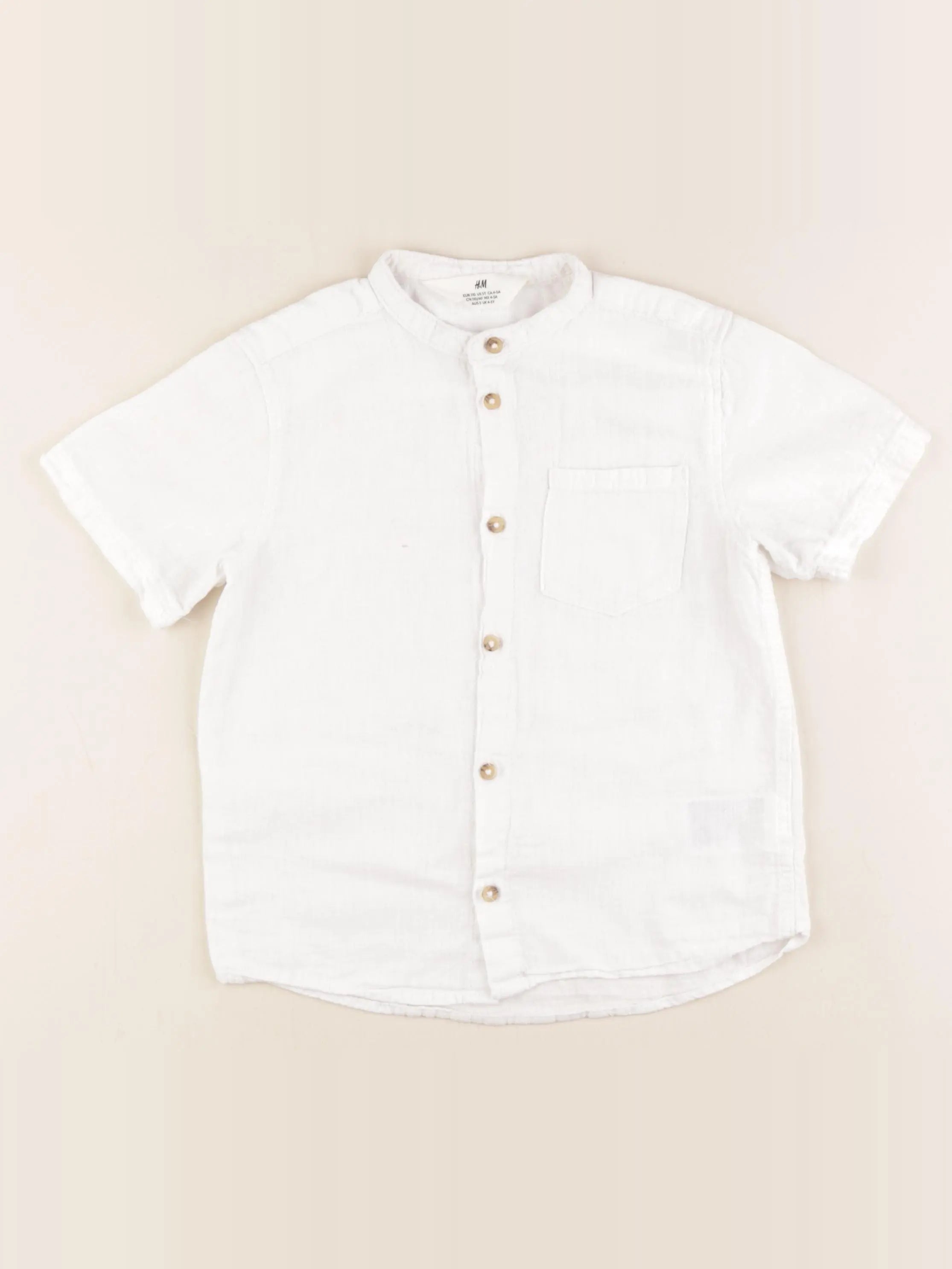 H&M - chemise blanc - 4/5 ans