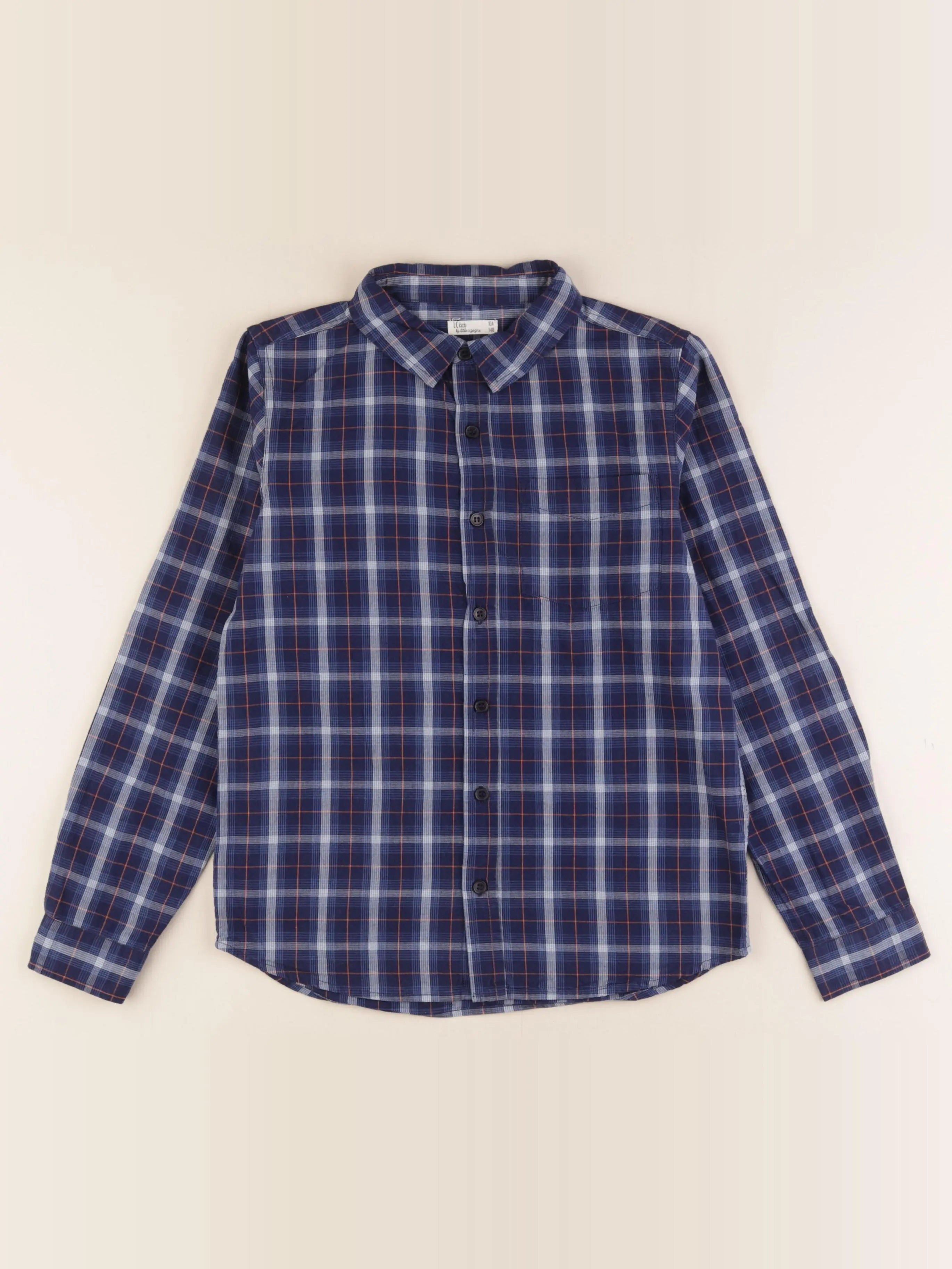 Little Cigogne - chemise bleu - 10 ans