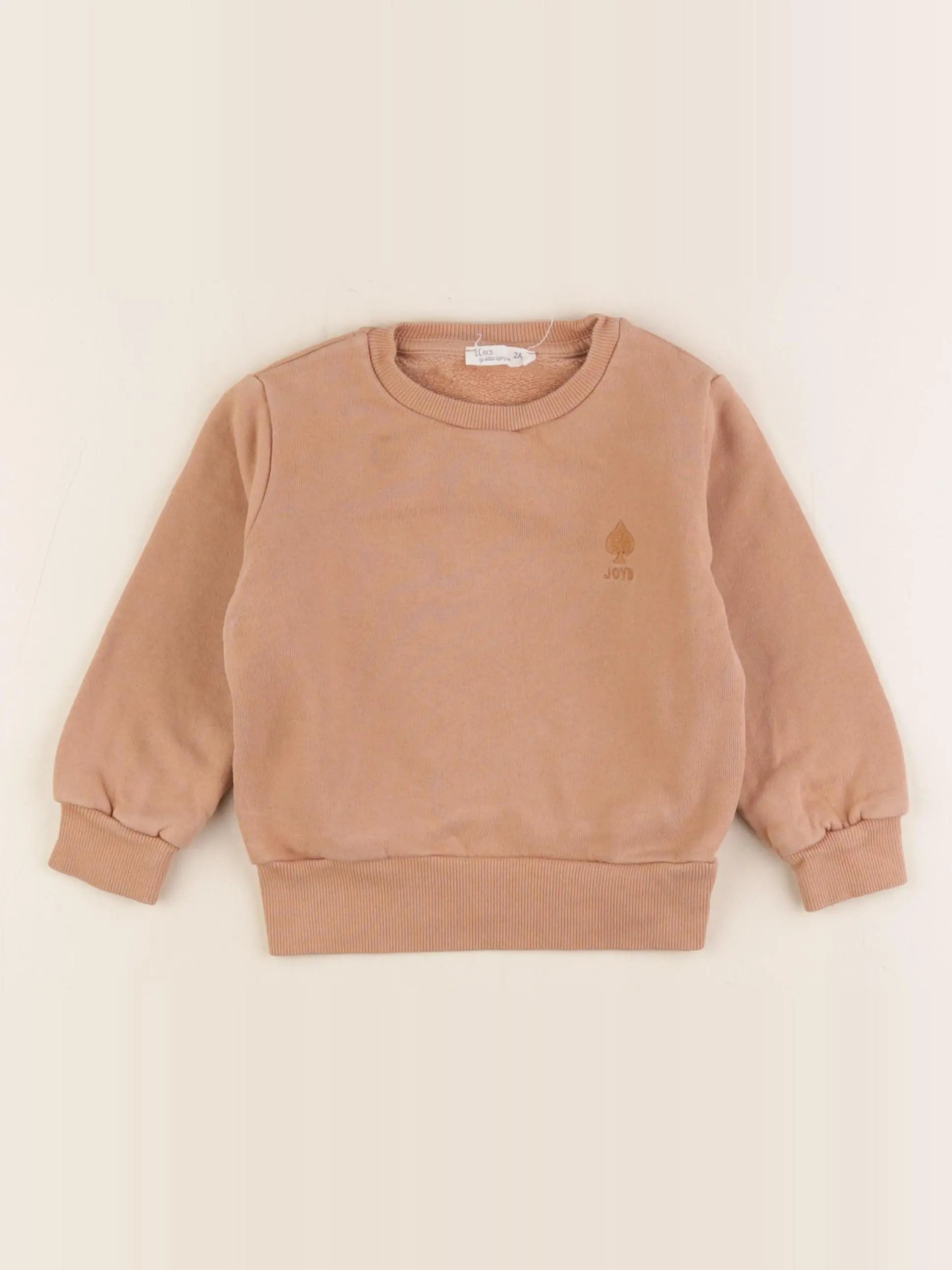 Little Cigogne - sweat marron - 2 ans