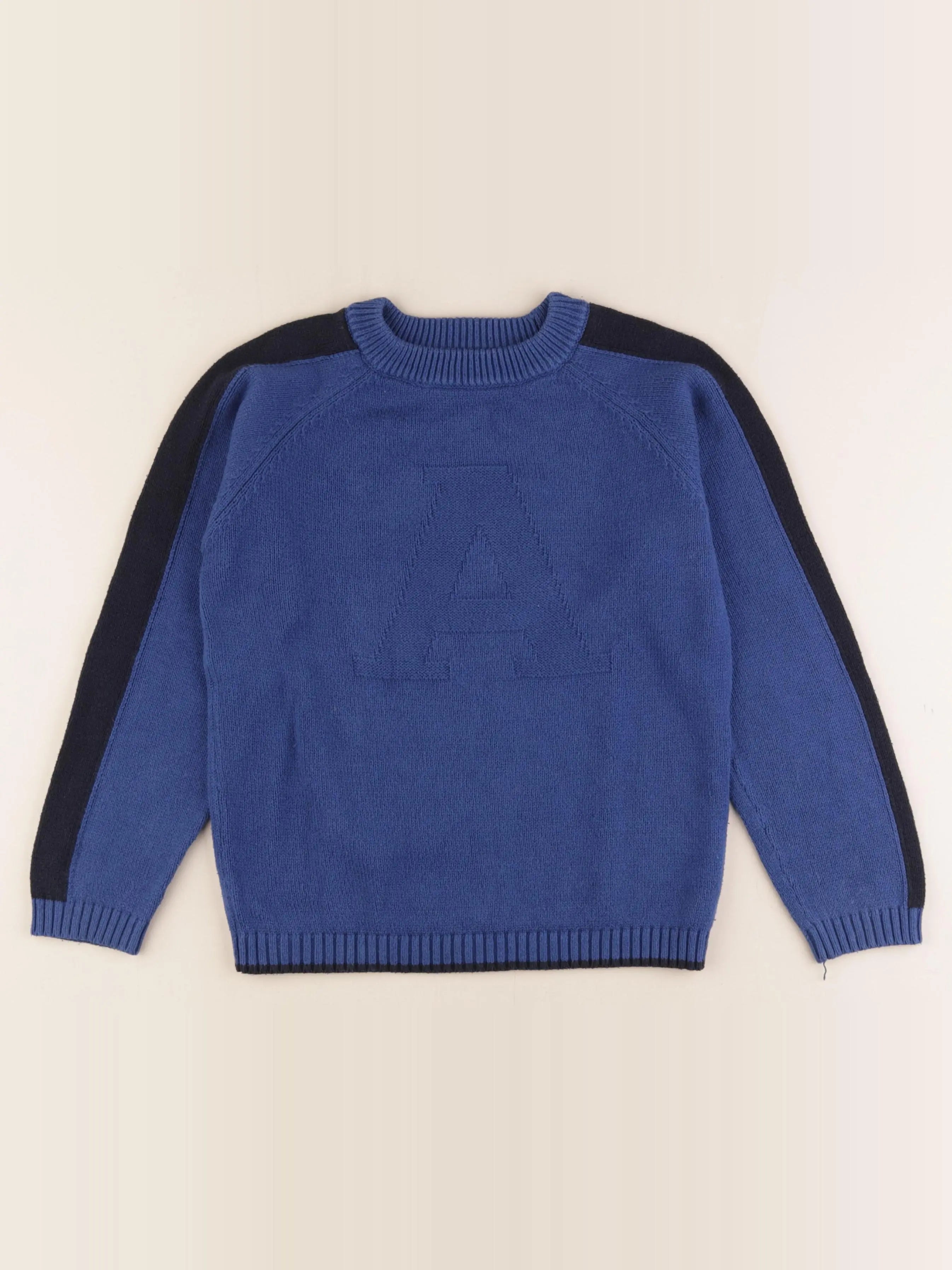Eden & Victor - pull bleu - 10 ans